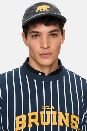 Ucla CORBIN Koyu Gri Baseball Cap Nakışlı - Unisex Şapka