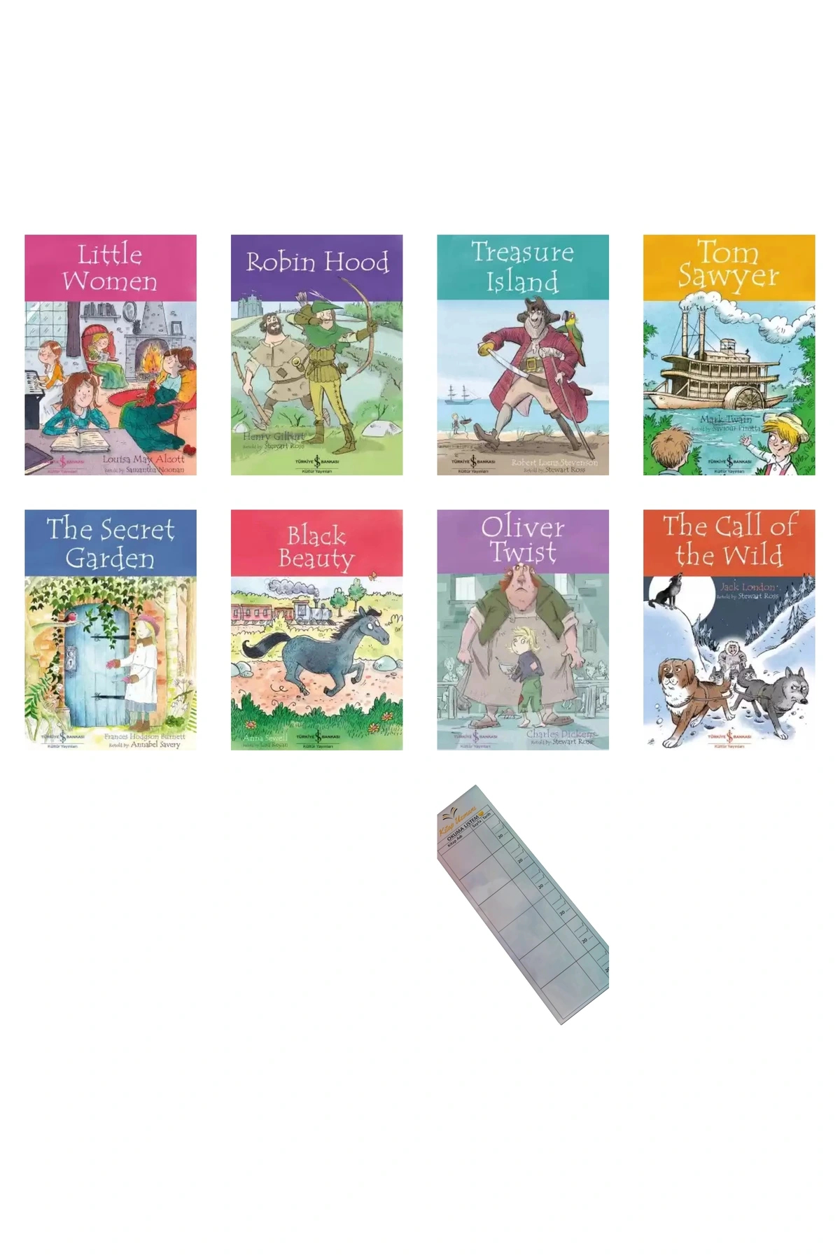 Türkiye İş Bankası Kültür Yayınları 8-13 Yaş İngilizce Çocuk Klasikleri Hikaye Seti 16lı/English Stories For Children/Okuma Takip Ayracı fotoğrafı 2 (önizleme)