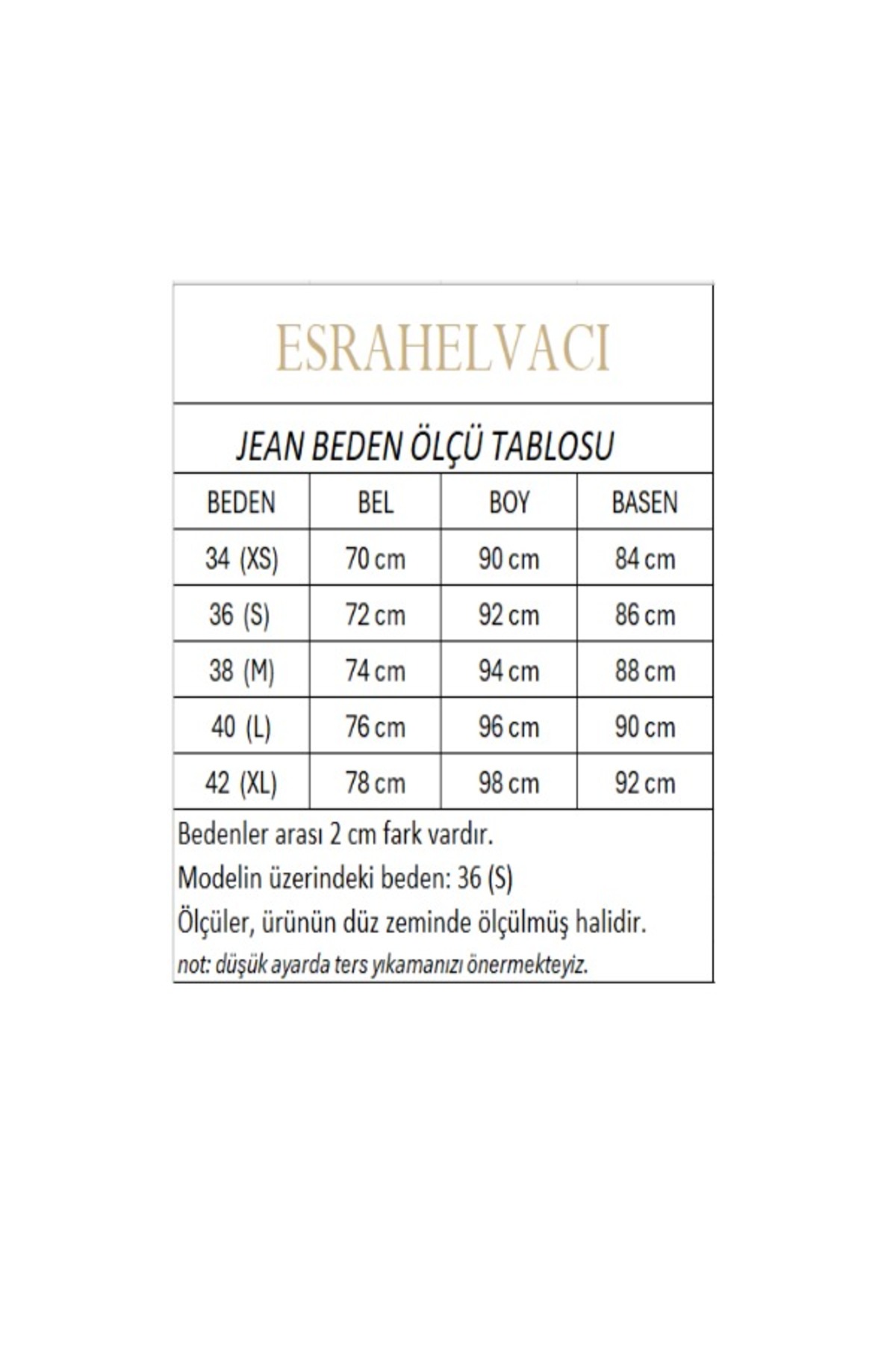 ESRAHELVACI  Ekru Paça Kesik Orj Jean - Görsel 3