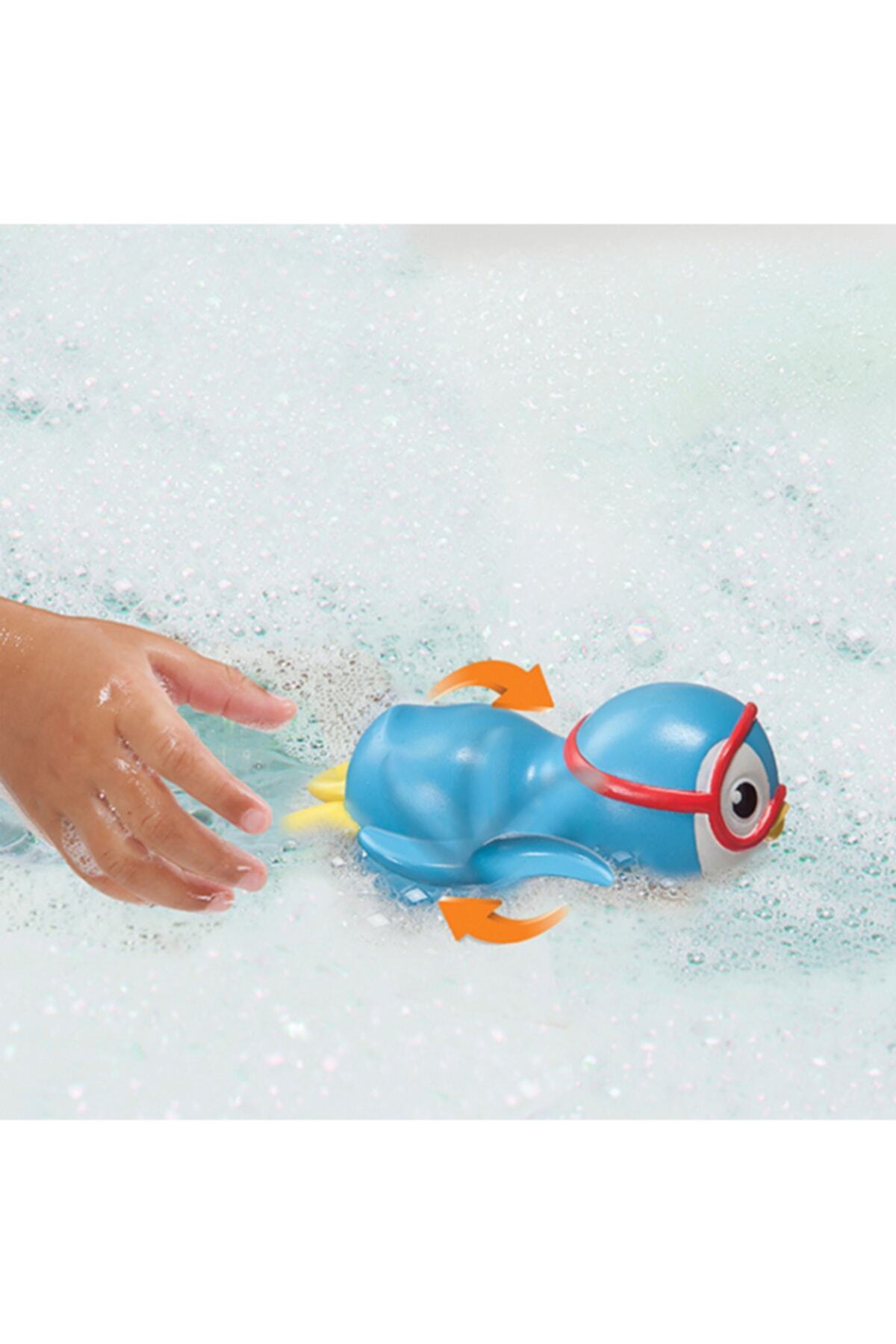 Munchkin Sevimli Penguen Banyo Oyuncağı – 9 Ay+, Bebek ve Çocuklar İçin Eğlenceli Su Oyuncağı fotoğrafı 3 (önizleme)