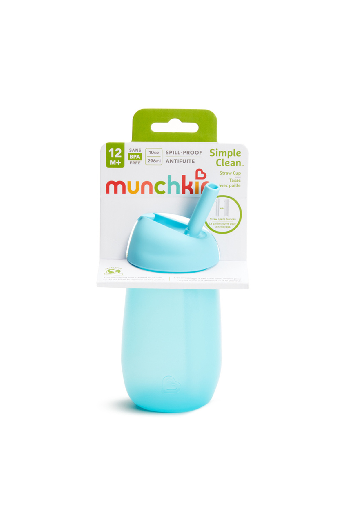 Munchkin Simple Clean Yıkanabilir Pipetli Alıştırma Bardağı | 296 ml | 12 Ay+ | Mavi | BPA İçermez fotoğrafı 6 (önizleme)