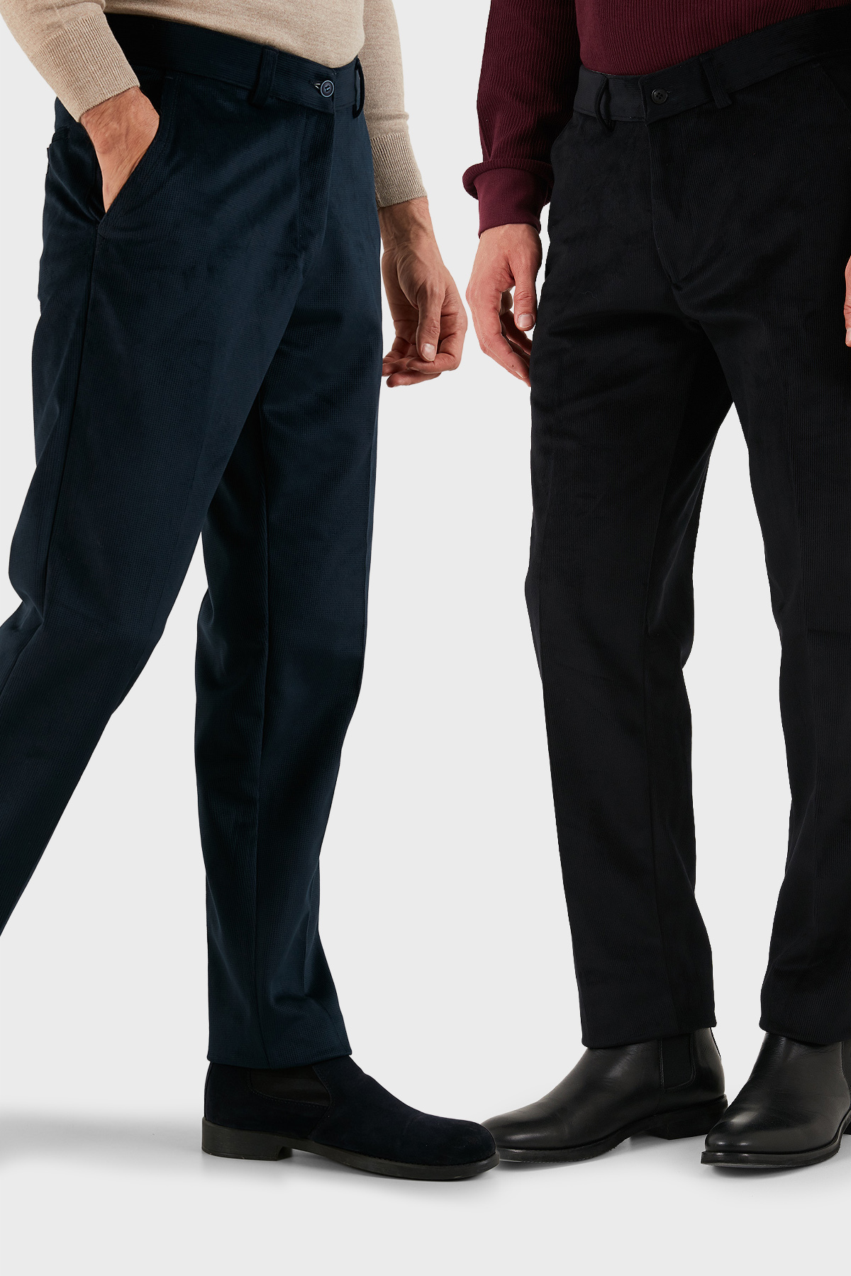 Normal Waist Regular Fit Flat Leg 2-Pack Velvet Pants Men's VELVET PANTS Father's Day Special 645MERLINS2