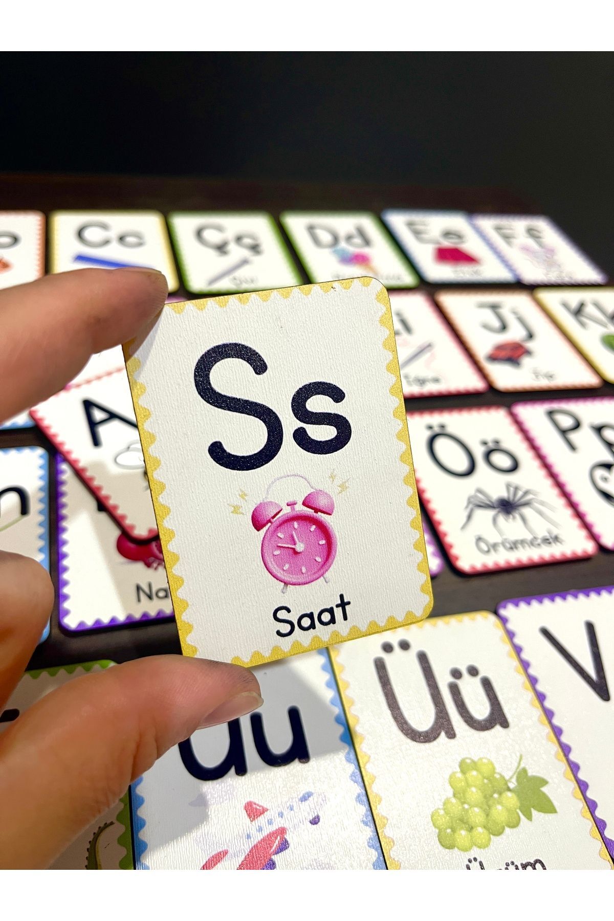 samsunlazer 29 Harf Ahşap Alfabe Kartları - Harf Seti - Alfabe Eğitim Seti - Anaokulu Kreş Okul Öncesi Eğitim fotoğrafı 5 (önizleme)