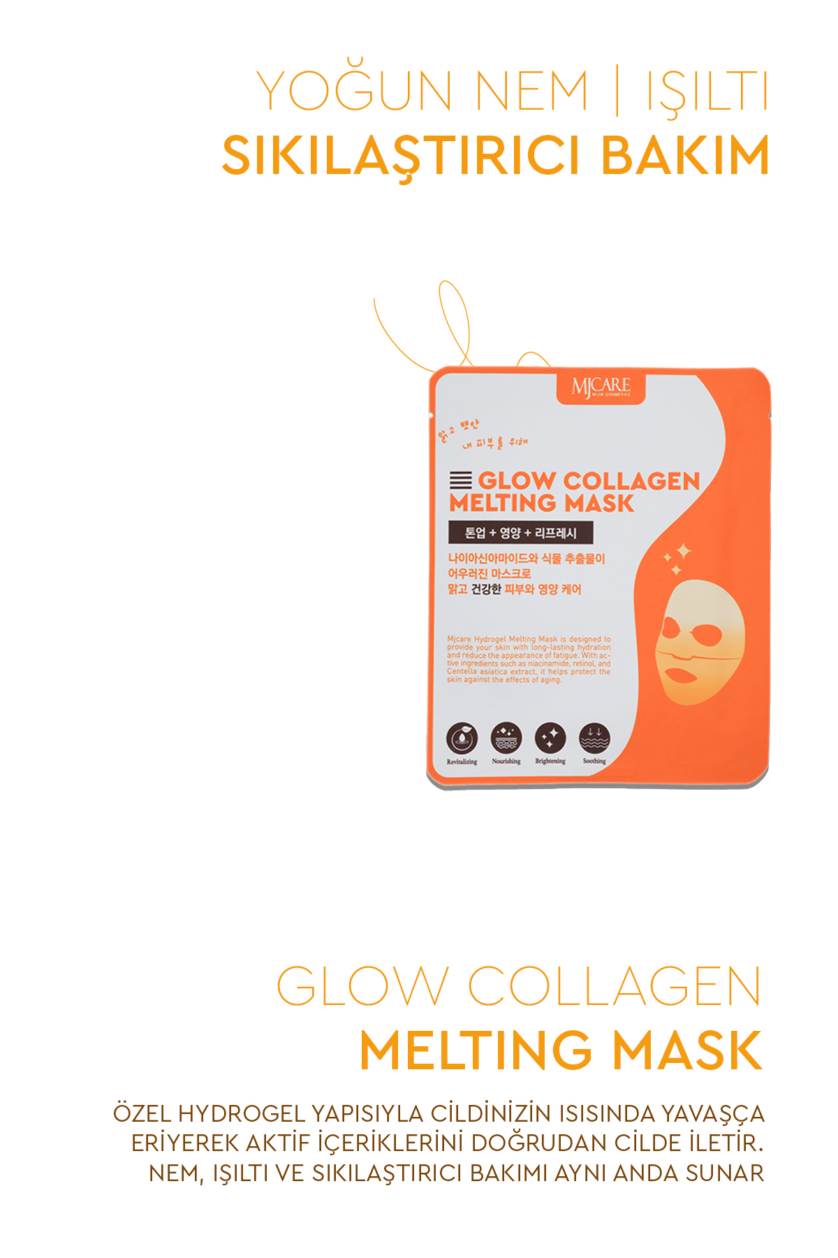 Glow Collagen Melting Mask - Hydrojel Şeffaflaşan Eriyen Maske 5'li — 1518516 — تصویر 6 از 6