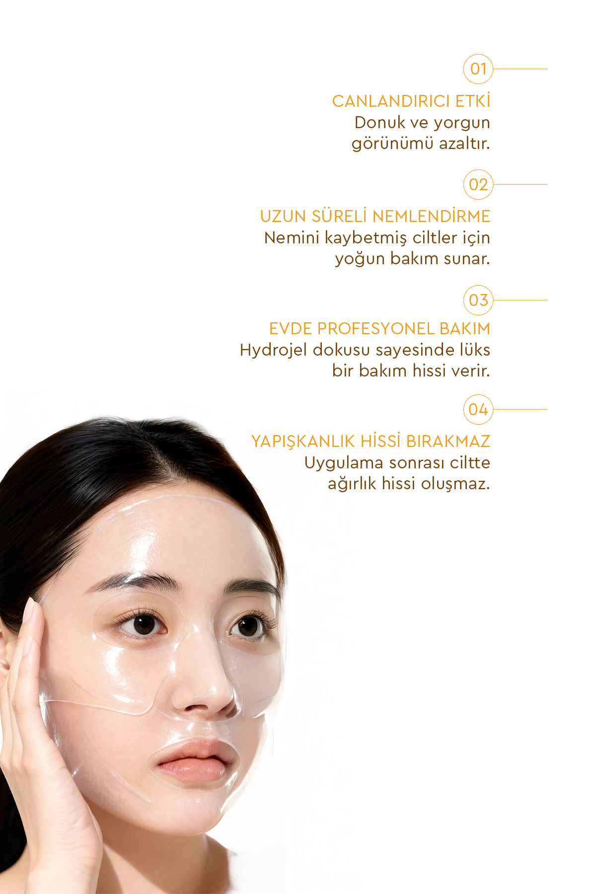 Glow Collagen Melting Mask - Hydrojel Şeffaflaşan Eriyen Maske 5'li — 1518516 — تصویر 3 از 6