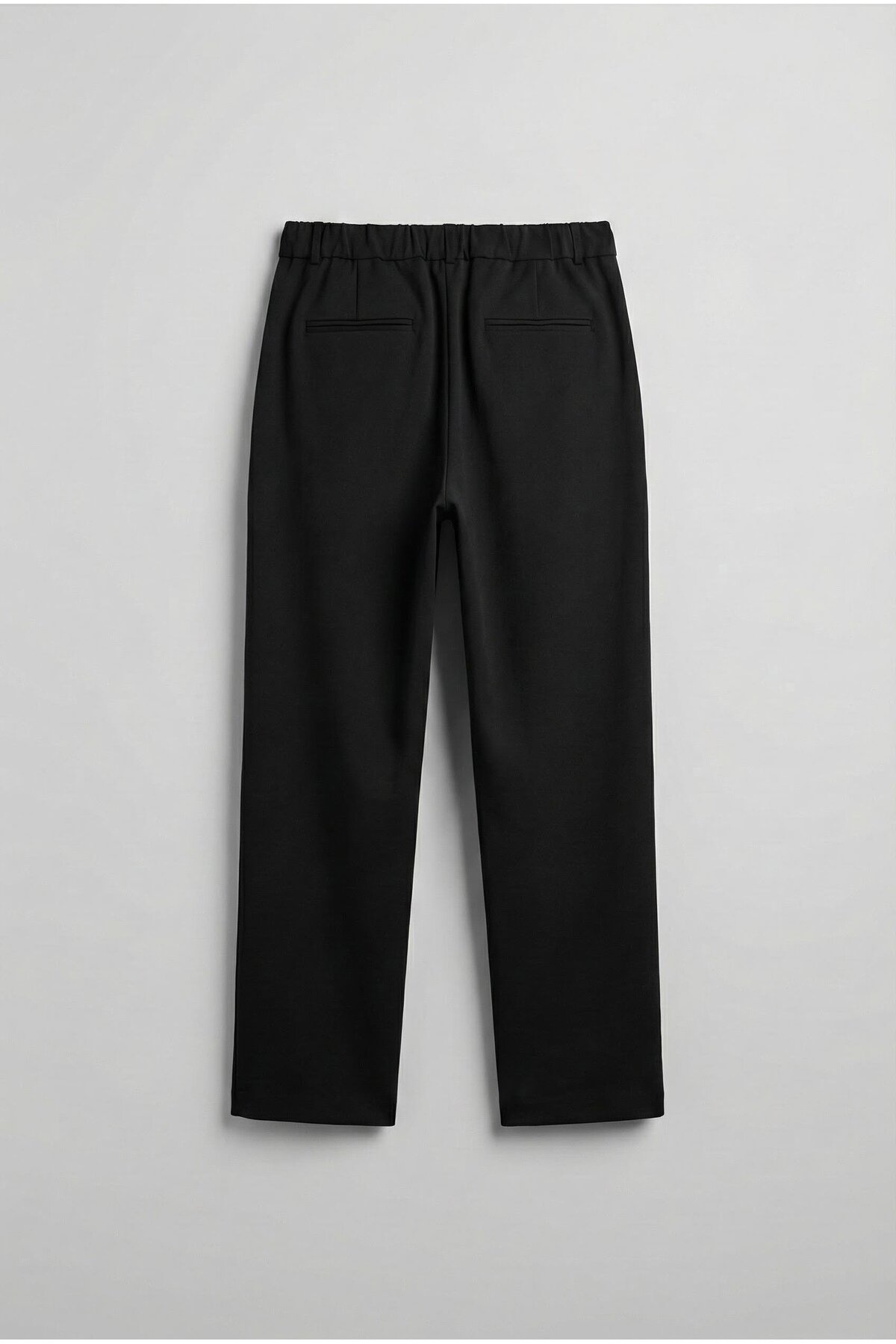 ablukaonline  Erkek Baggy Fit Kumaş Pantolon Siyah - Görsel 8