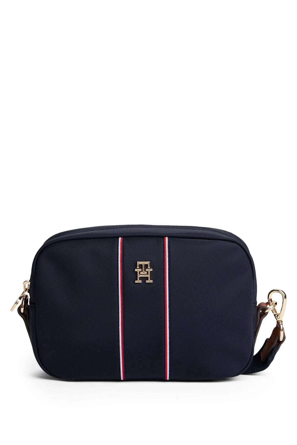 1_org_zoom Popette Kamera Kurumsal Kadın Mavi Çanta AW0AW177100GY Tommy Hilfiger تامی هیلفیگر اورجینال - تصویر 1