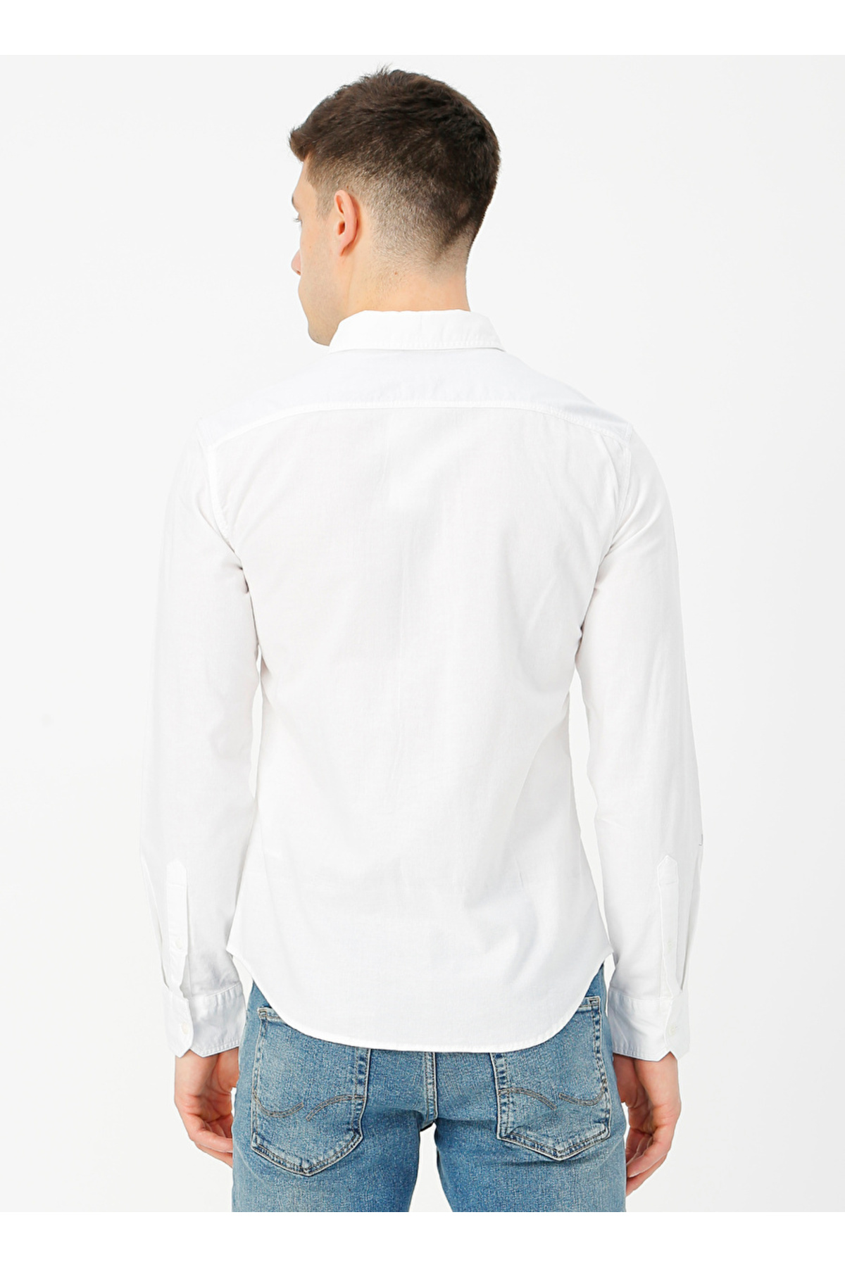 Levi's  Slim Fit Beyaz Erkek %100 Pamuk Gömlek 86625-0002 - Görsel 8