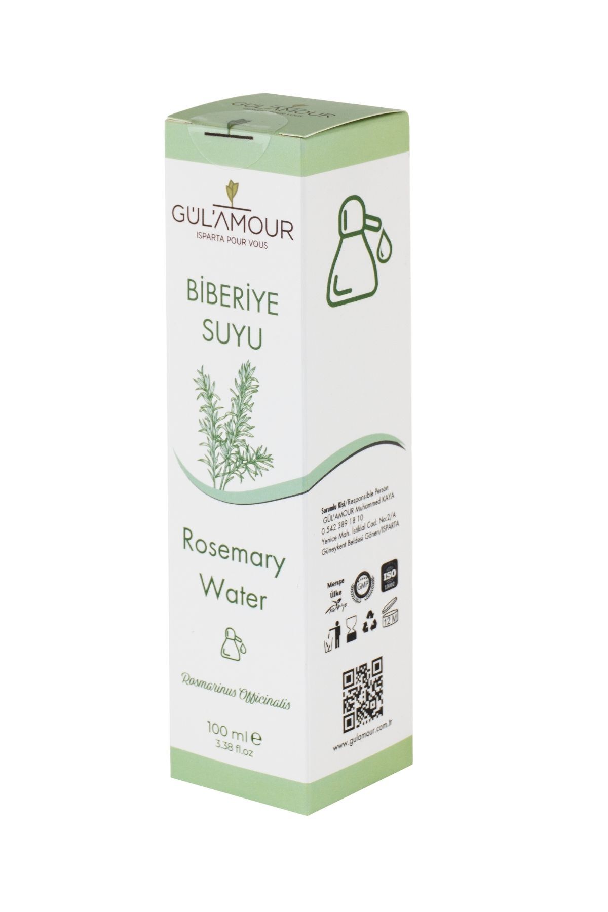 تونیک آب رزماری ۱۰۰٪ طبیعی برای مو و پوست ۱۰۰ میلی‌لیتر — rosemary100ml — تصویر 2 از 3