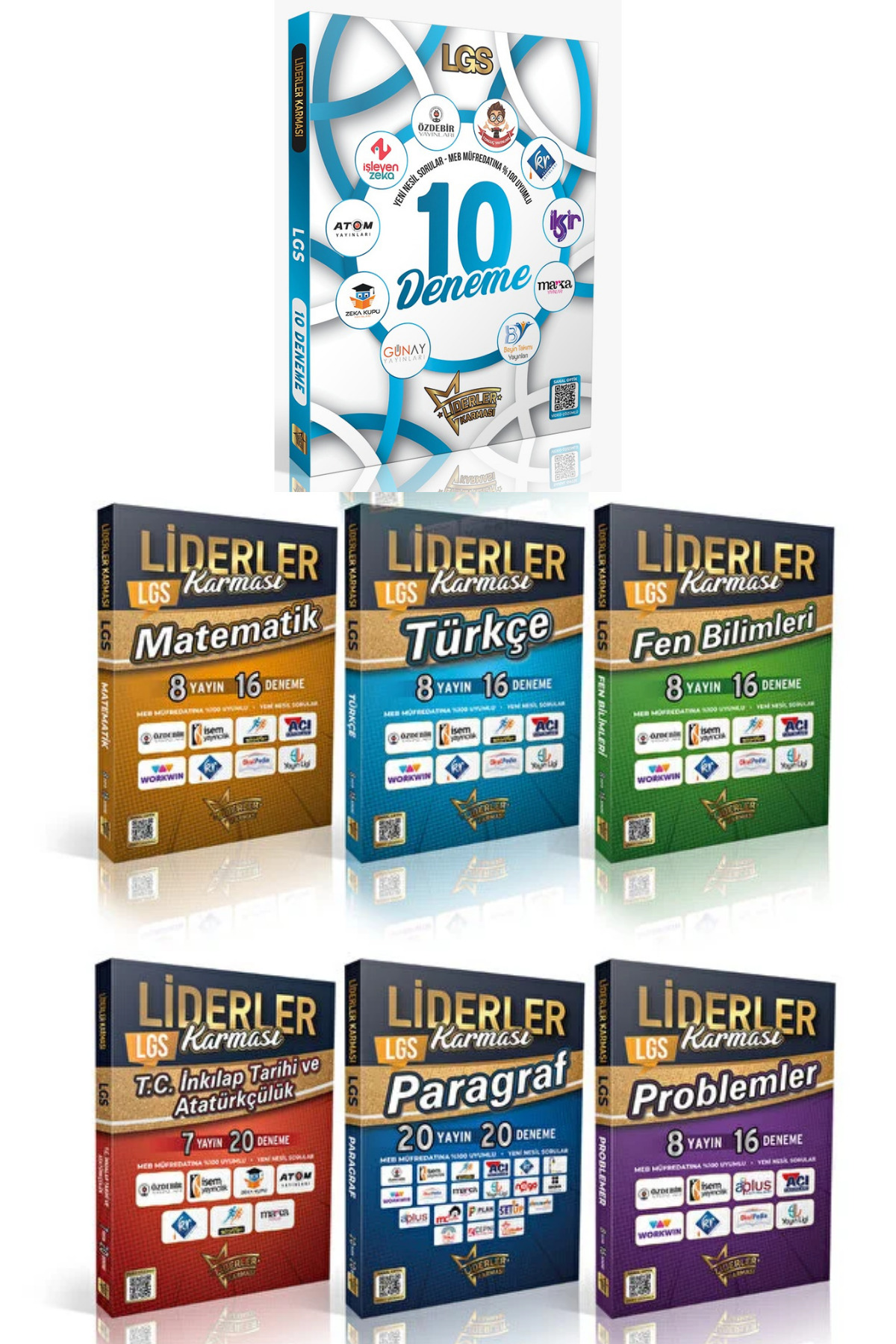 LİDERLER KARMASI 2026 LGS 10 lu Genel Deneme ve Türkçe Matematik