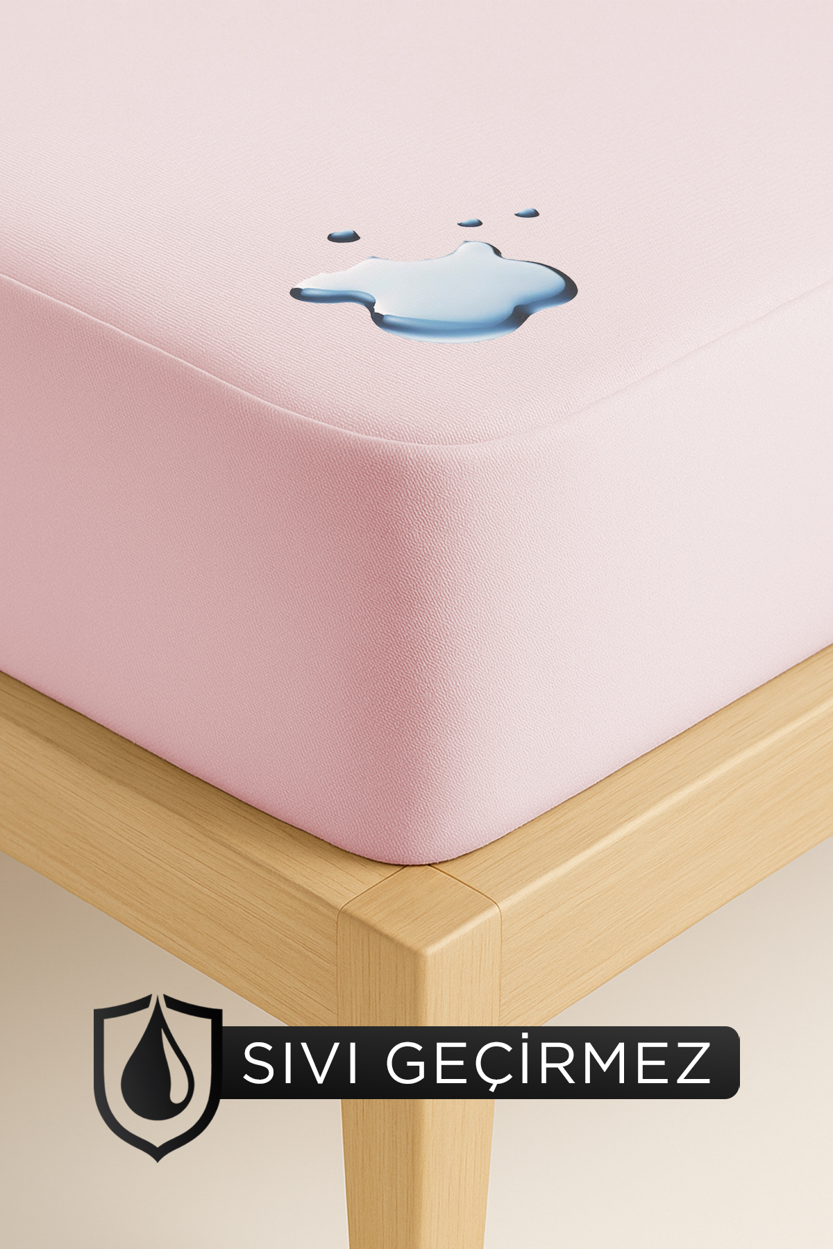 Microfiber Full Edge Pink Liquid-Proof Mattress Protector Fitted Undersheet | All Sizes