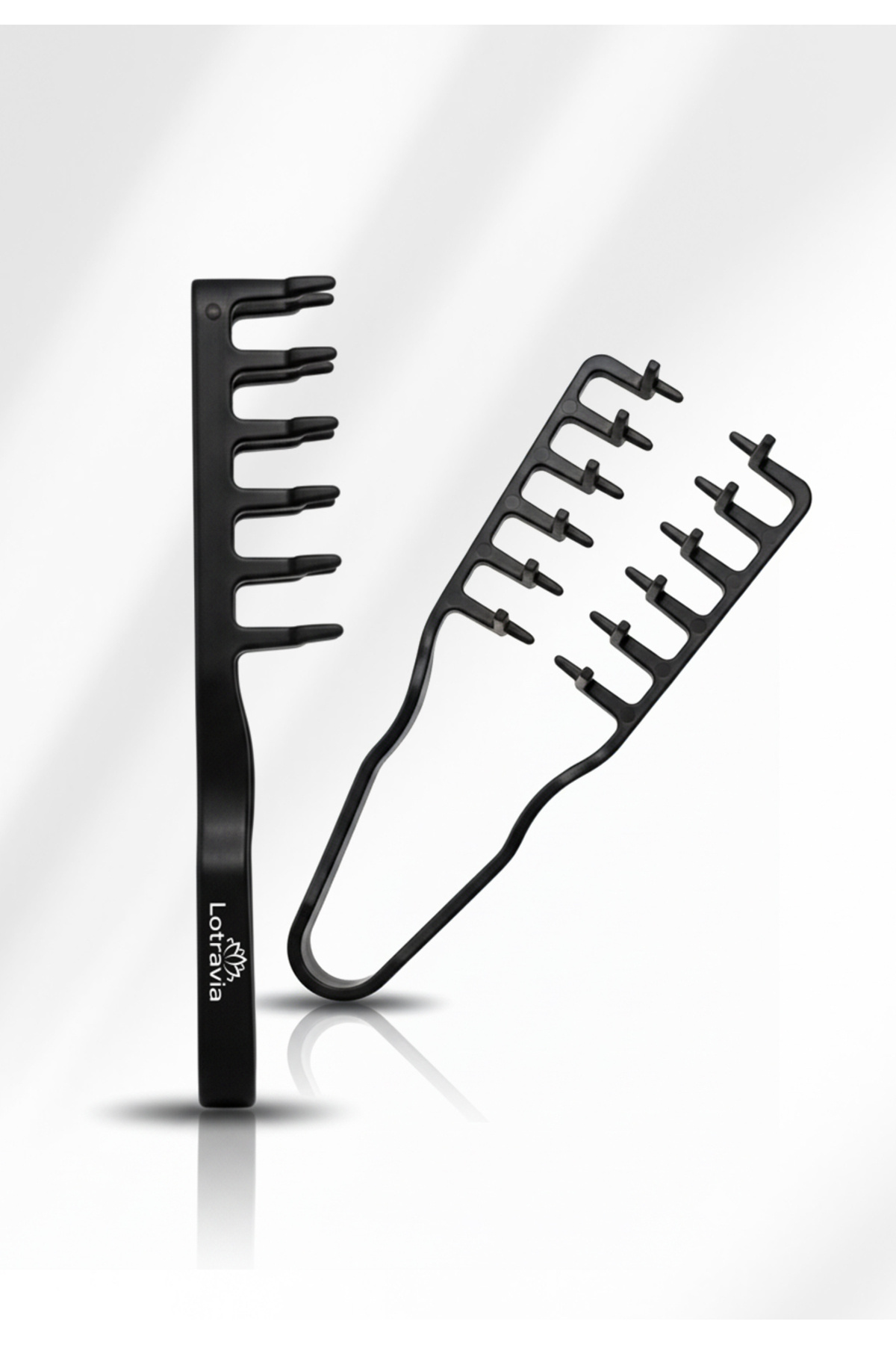 شانه جادویی معجزه آسای حالت دهنده موی حرفه ای — مشکی hairstylingcomb — تصویر 7 از 8