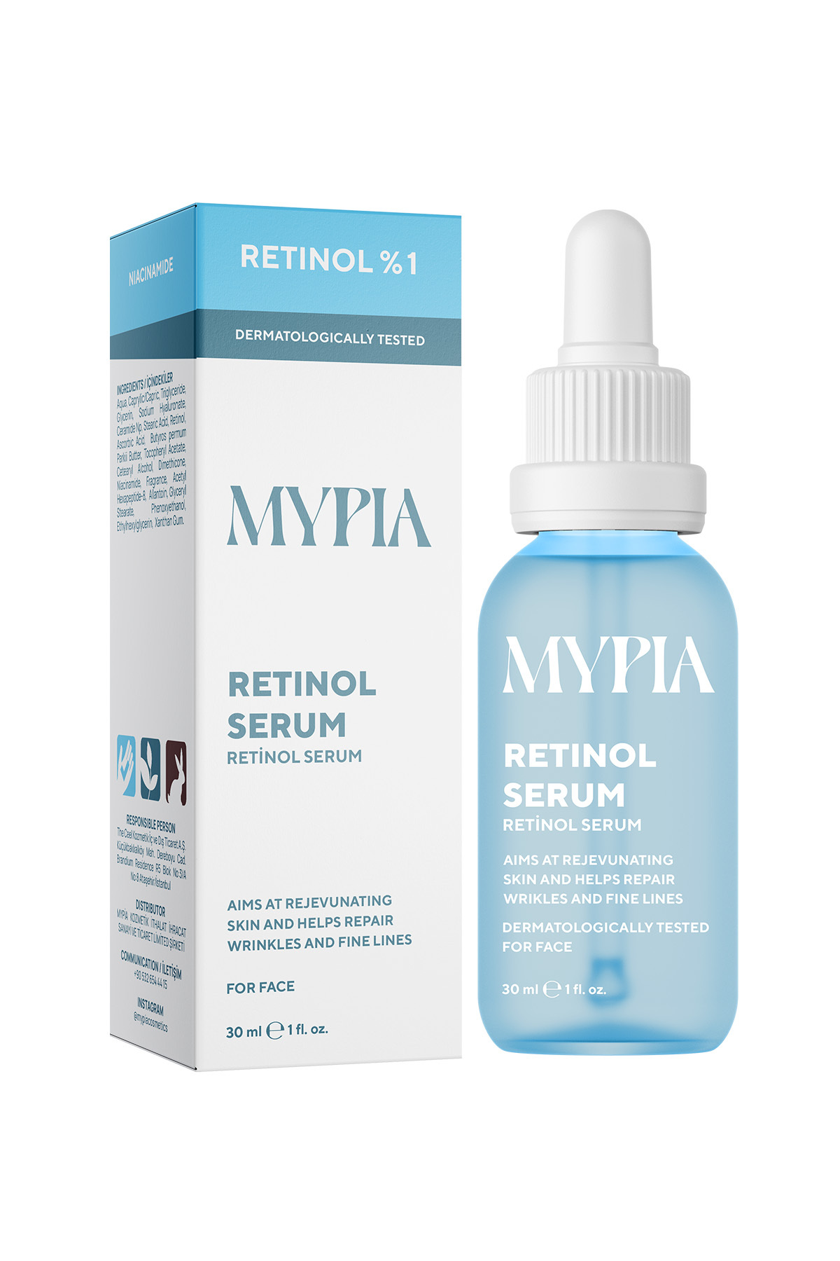 Kırışıklık ve Yaşlanma Karşıtı, Onarıcı & Aydınlatıcı Retinol Serum (1% Retinol & Ceramides) 30ML — 8684149131454 — تصویر 3 از 9