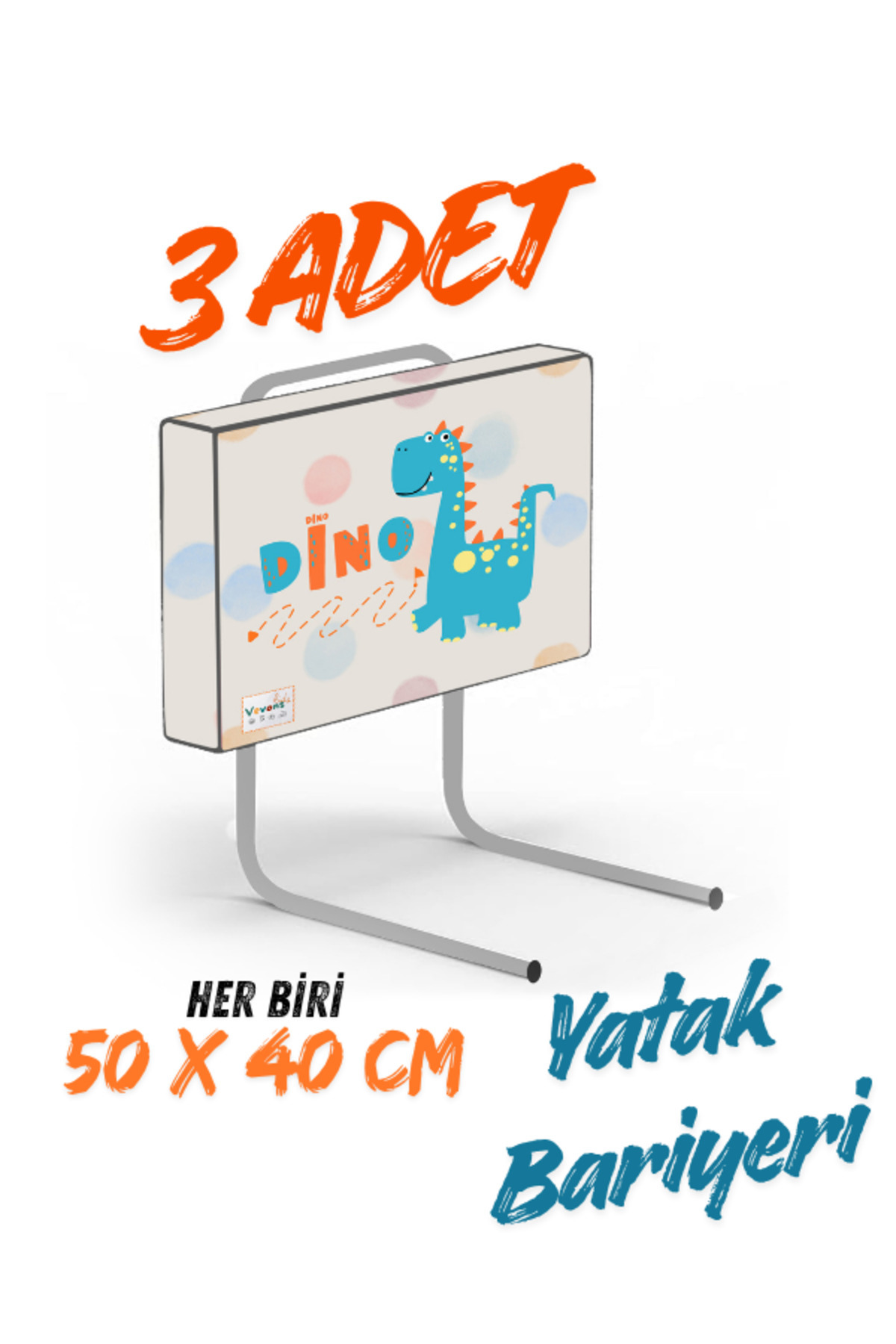 Ancare 200 Cm Serenity Xl Yeni Nesil Yatak Bariyeri Korkuluğu Pink (4 Blok) fotoğrafı 3 (önizleme)