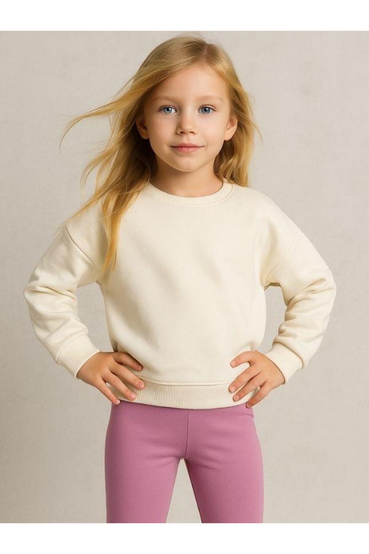 Zekids Kız Bebek Pamuklu Yüksek Bel Tayt fotoğrafı 2 (önizleme)