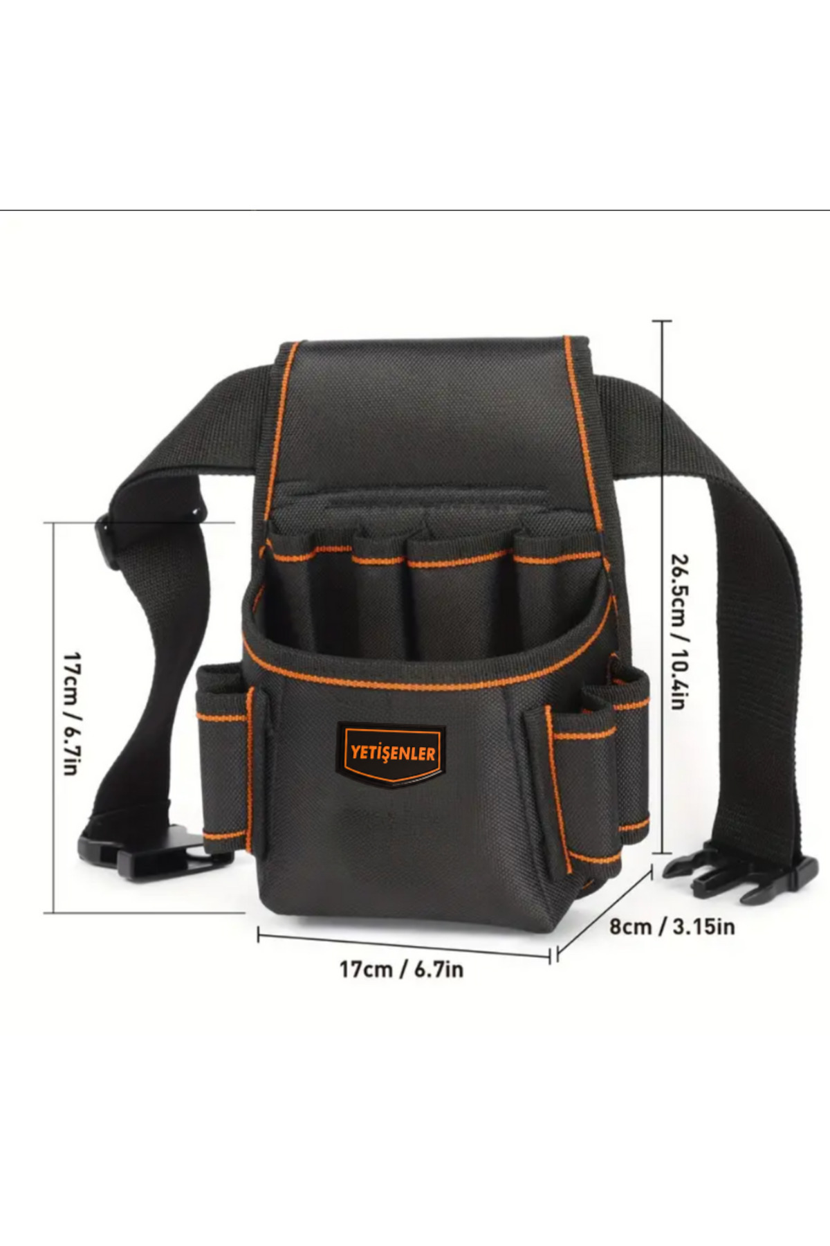 YETİŞENLER  Bel Çantası Çok Gözlü Bel Tipi Takım Çantası Profesyonellerin Tesisatçı elektrikçiler Alet Çantası - Görsel 7