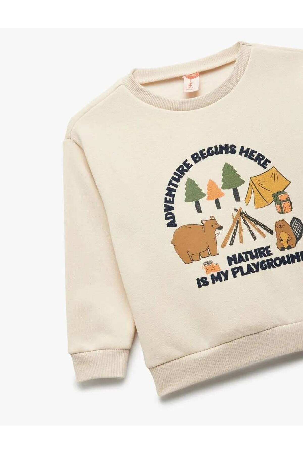 Koton Erkek Bebek Sweat 6WMB10199TK fotoğrafı 3 (önizleme)