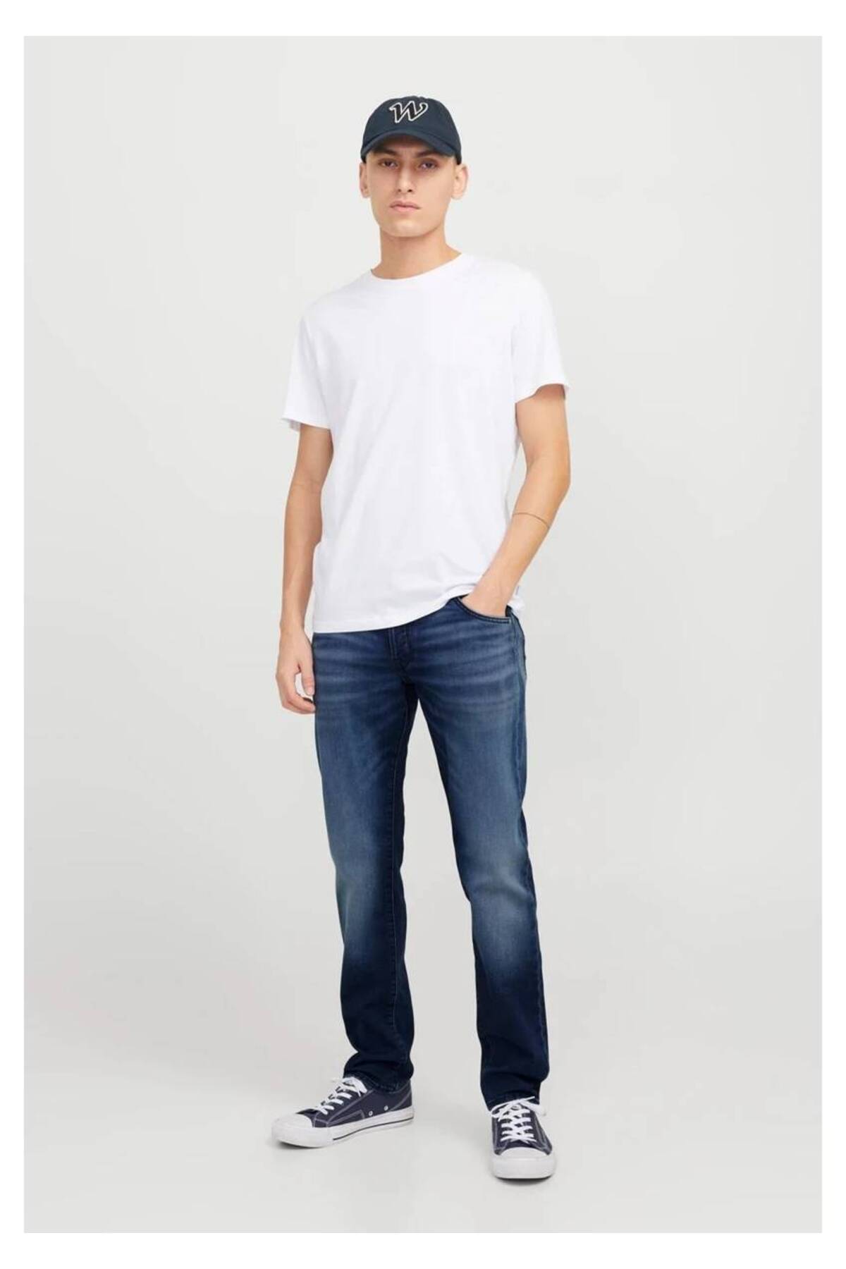 شلوار جین مردانه راسته | جک اند جونز Jack & Jones 12269601 - تصویر 3