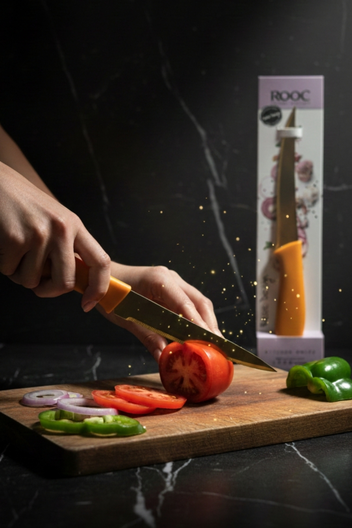 Rooc Galaksi Serisi Sebze Bıçağı Gold High Quality