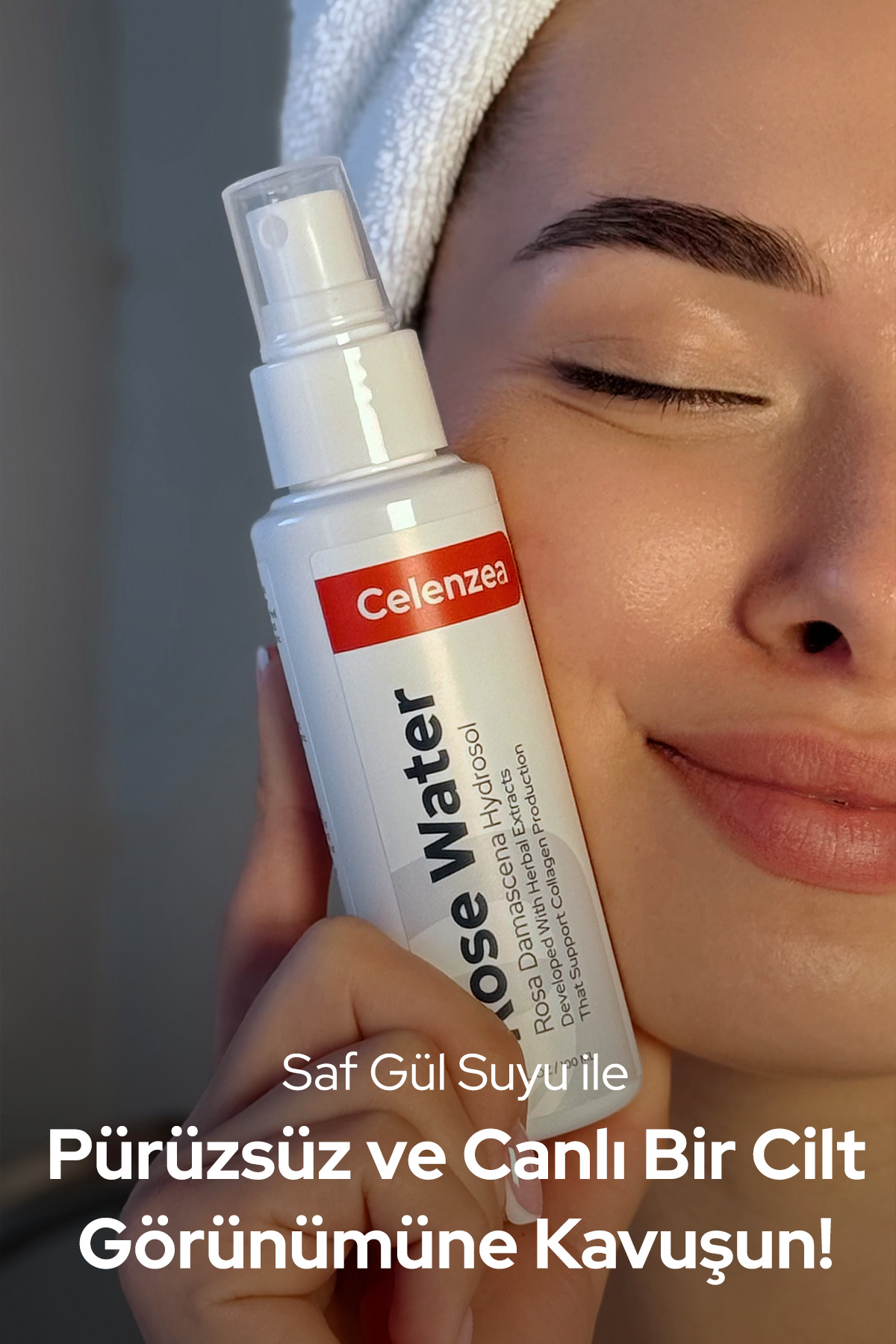 Gül Suyu Gözenek Sıkılaştırıcı Aydınlatıcı ve Tazeleyici Tonik Saf Gül Mayası Rose Water 100ml — AFLY100ML10 — تصویر 8 از 9