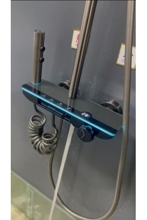 İyem Modern Duş Sistemi - Akıllı Dijital Ekran ve Ambiyans aydınlatma Duş bat...