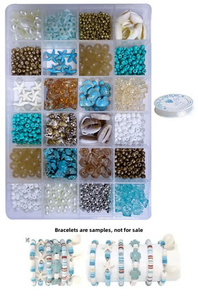 By MO Accessories Yaz Sezonu Doğal Taş Deniz Yıldızı Deniz Kabuğu Fimo Kum Bo...