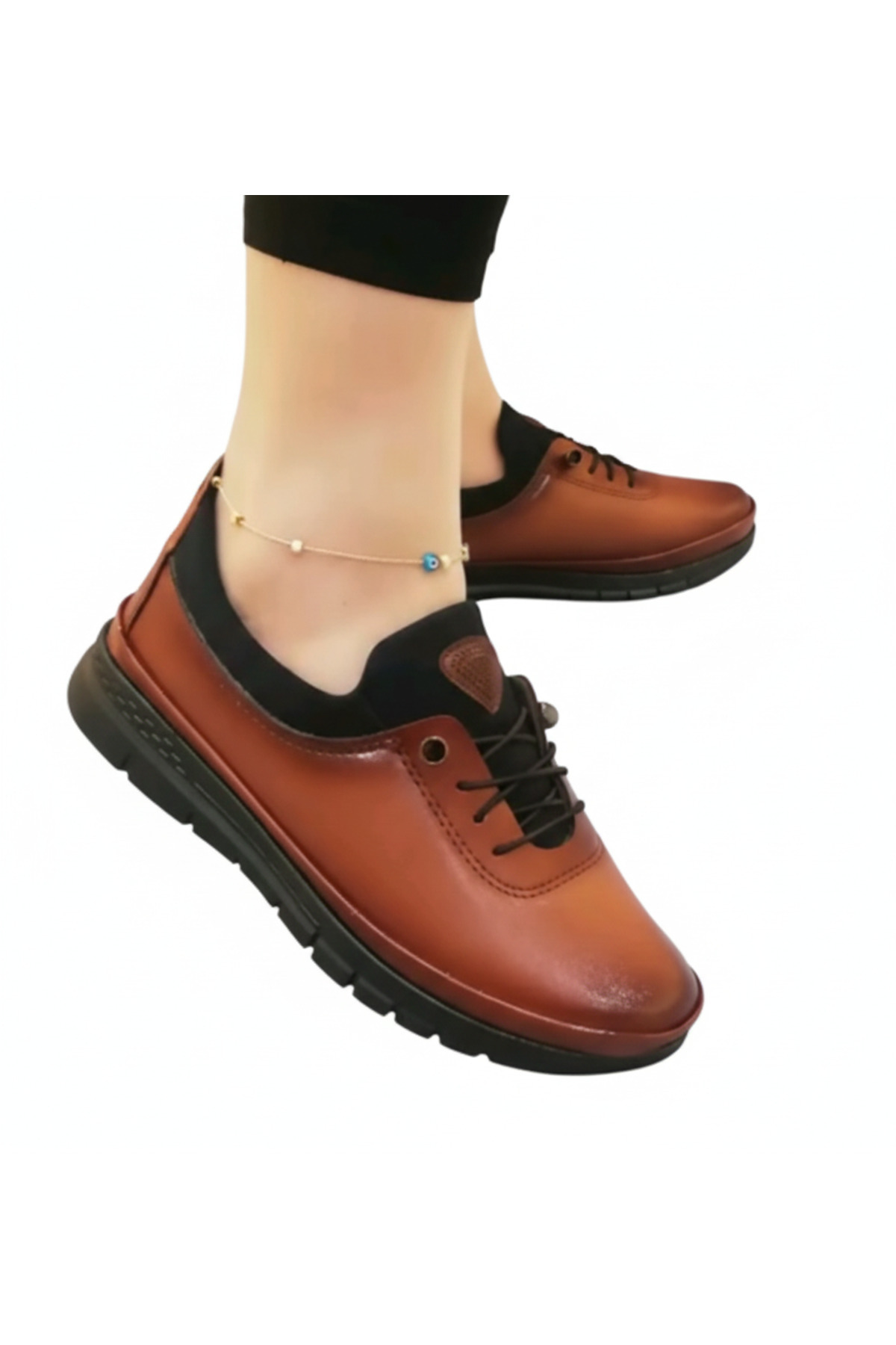 MCASERING Geniş Kalıp Rahat Ortopedik Günlük Pu Deri Yumuşak Ve Hafif Spor Ayakkabı 41 - 42 Özel numara