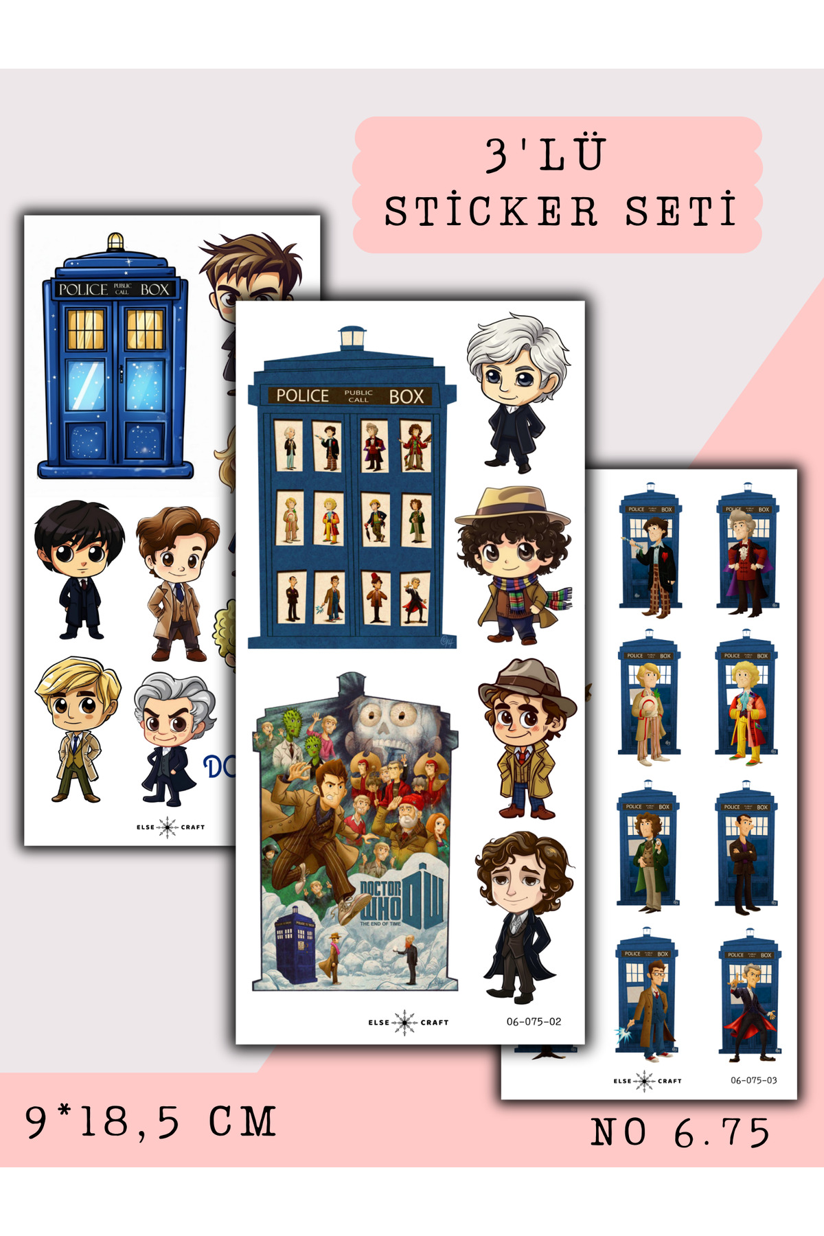Else Craft 3'lü Doctor Who Temalı Sticker 6.675 - Ajanda Planlayıcı ...