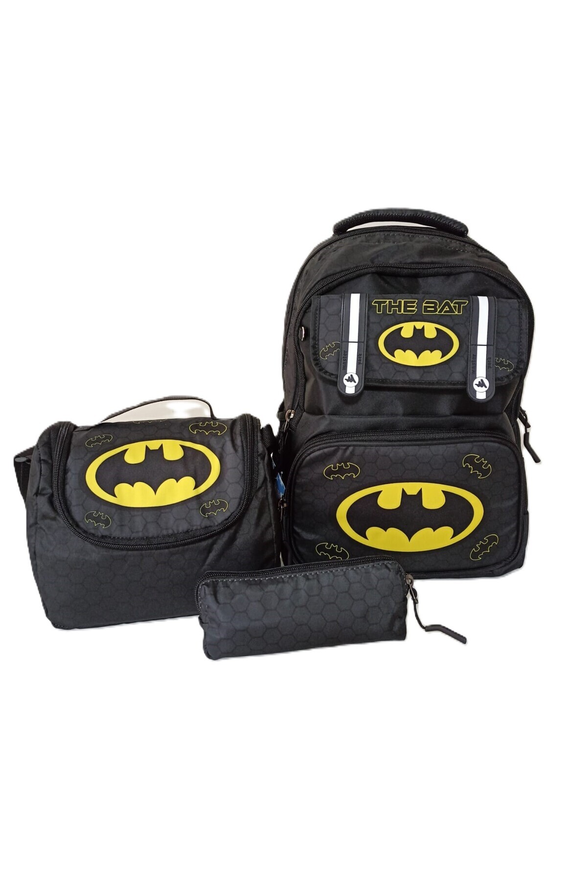 Korean Style Black Patterned Boys Orthopedic Primary School Backpack Thermal Nutrition And Pen Holder
