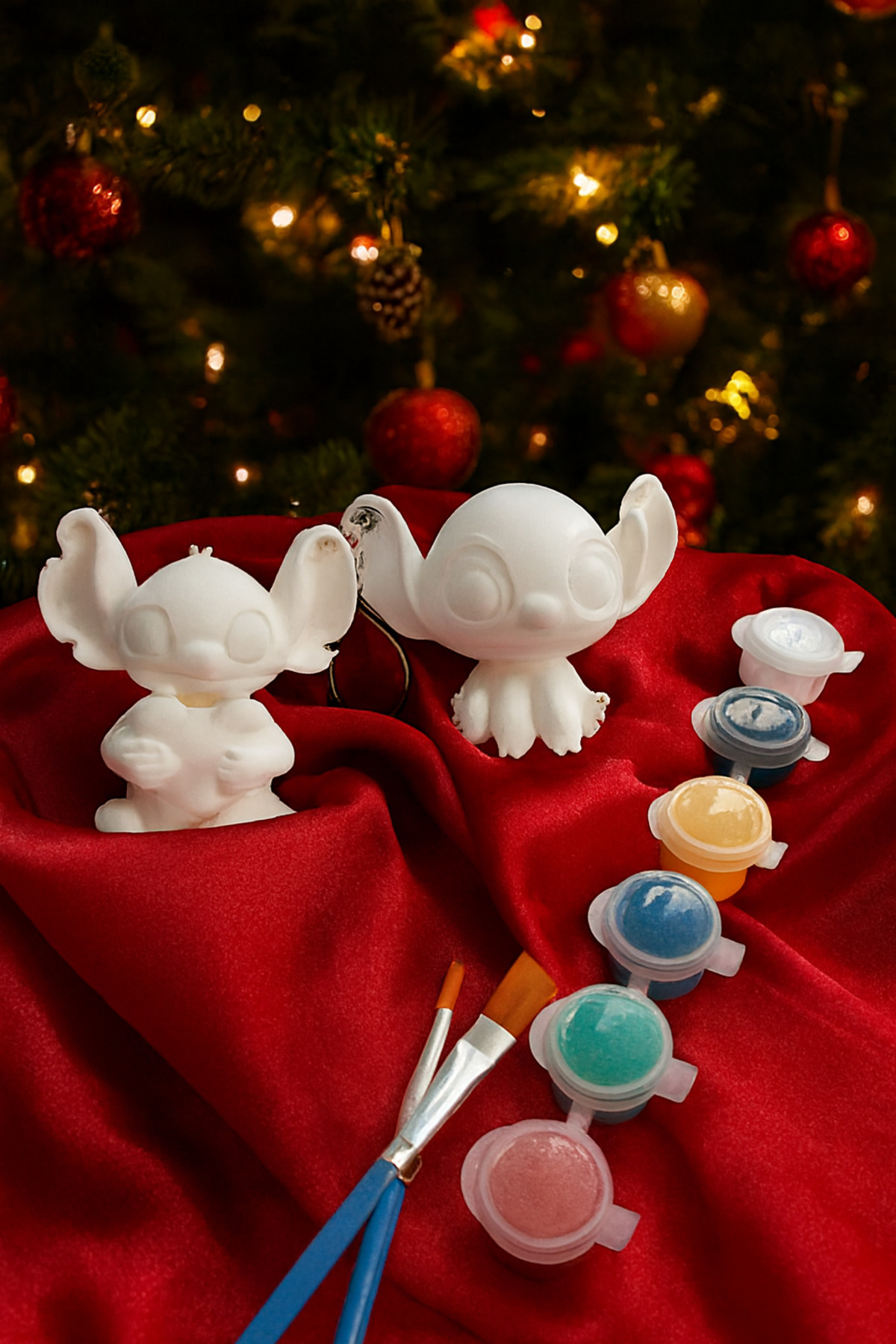 PRİNTELLA Stitch ve Angela Anahtarlık Boyama Seti