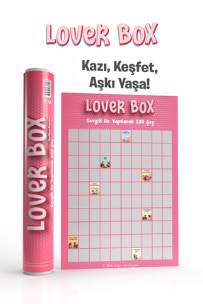 Zigzag Lover Box | Sevgiliyle Yapılacak 100 Eğlenceli Aktivite | Kazı Kazan P...
