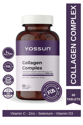 yossun Hidrolize Kollajen ve Hyaluronik Asit İçeren Tablet Takviye Edici Gıda