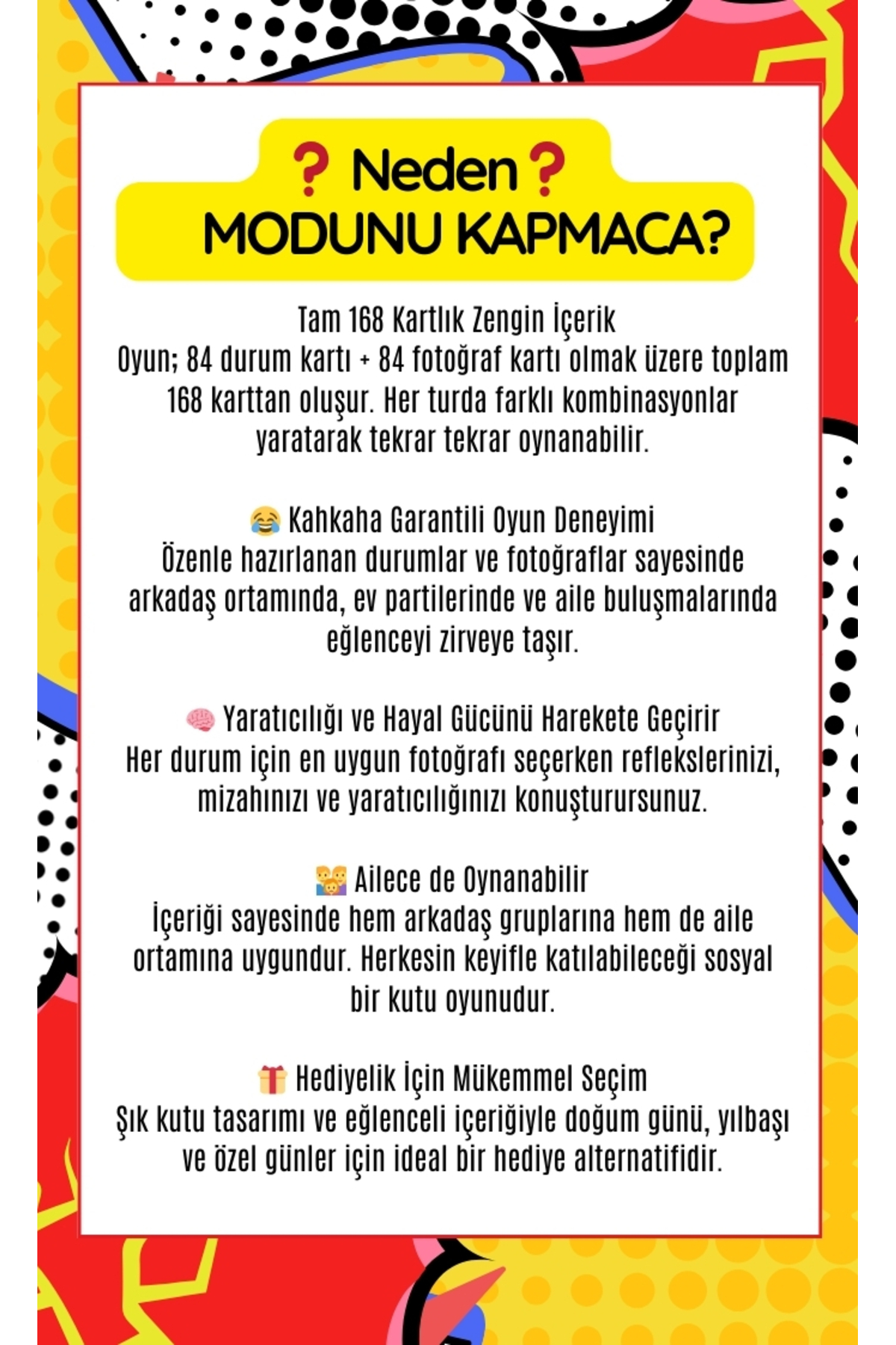 dedektiqo Mood Oyunu Eğlenceli Kart Oyunu Arkadaş Aile Komik Parti Kart Yılbaşı Kutu Oyunu Masa Oyunu 168 Kart fotoğrafı 5 (önizleme)