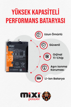 mixipower Xiaomi NOTE 11T PRO / POCO X4 GT / K50İ Uyumlu Tam Kapasite Batarya...