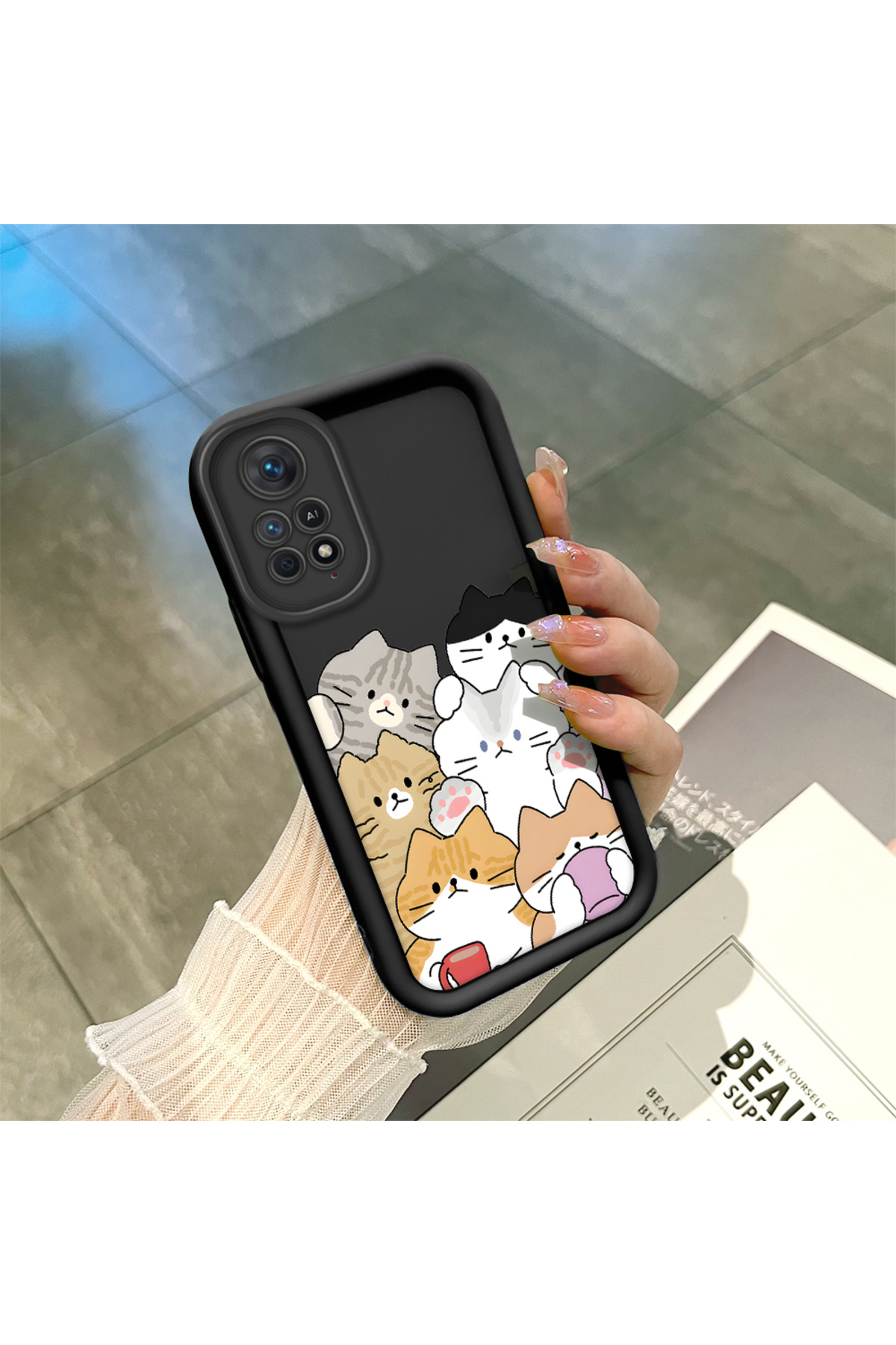 Xiaomi Redmi Note 11 Pro Compatible Cute cats Anti-fall Soft Silicone Phone Case