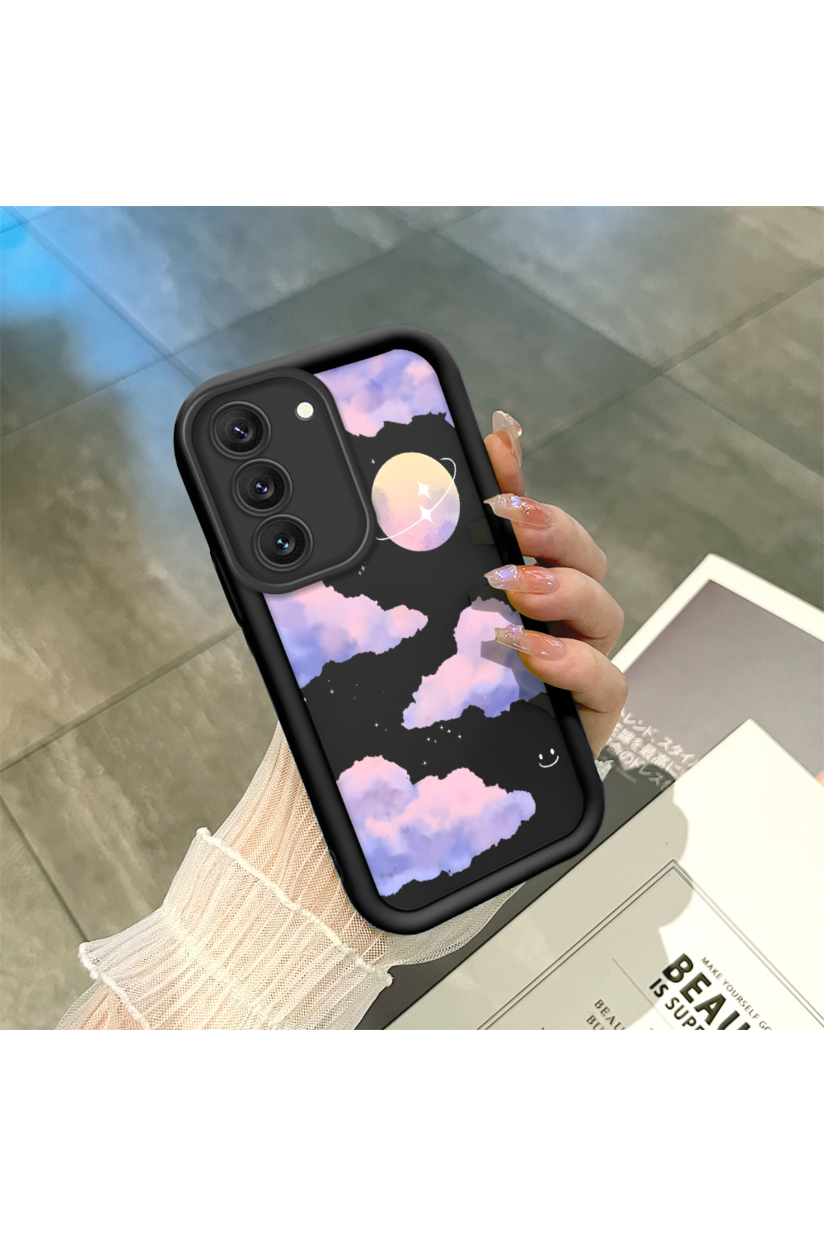 Samsung Galaxy S22 Compatible Clouds Anti-fall Simplicity Soft Silicone Phone Case