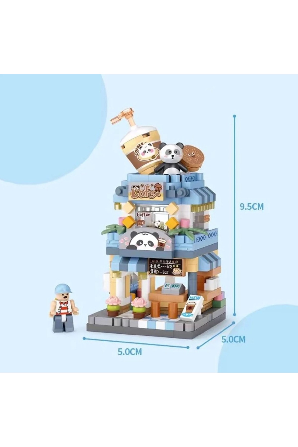 Loz Sokak Mini Serisi: Panda Kahve Dükkanı | 410 Parça Mikro