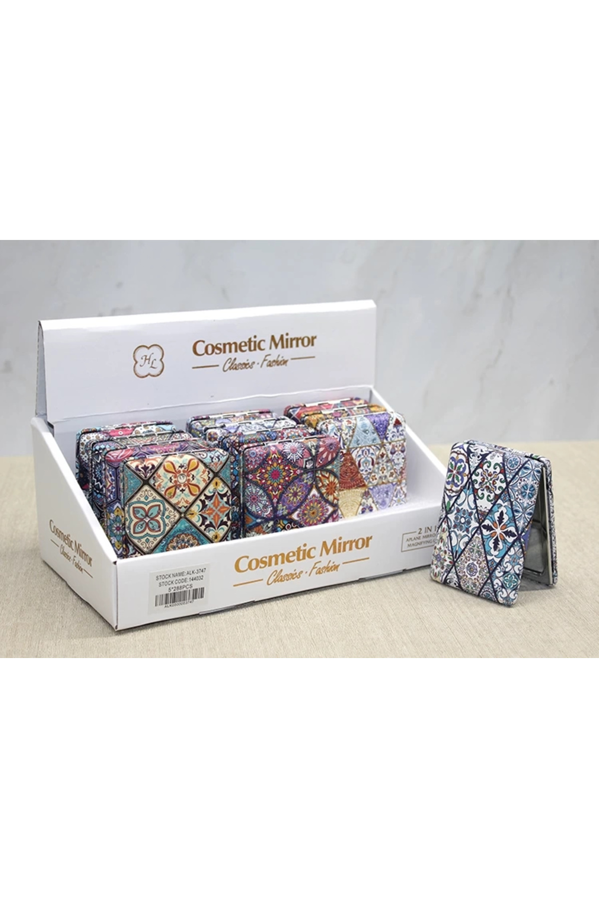 fantastik store Taşlı El Aynası Dikdörtgen Kalın Alk3747