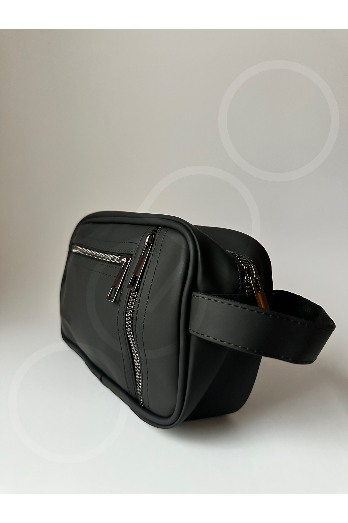 OGDO - Erkek Siyah Deri Portföy Clutch ve Günlük El Çantası - 5012 görsel 2