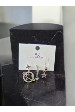 YSX JEWELRY xuping küpe gezegen model 3lü