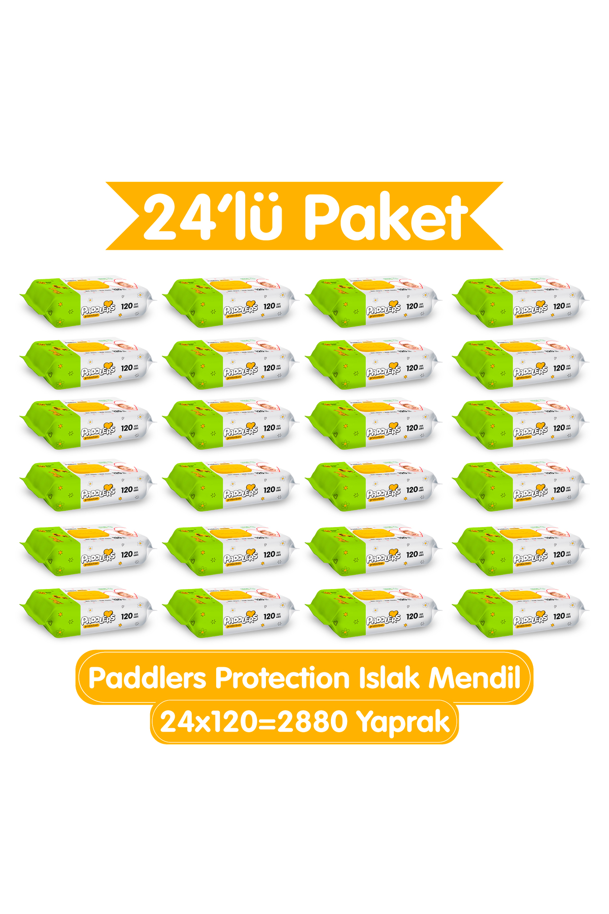 Paddlers Protection Islak Havlu 24x120 (2880 Yaprak) - Fiyatı, Yorumları