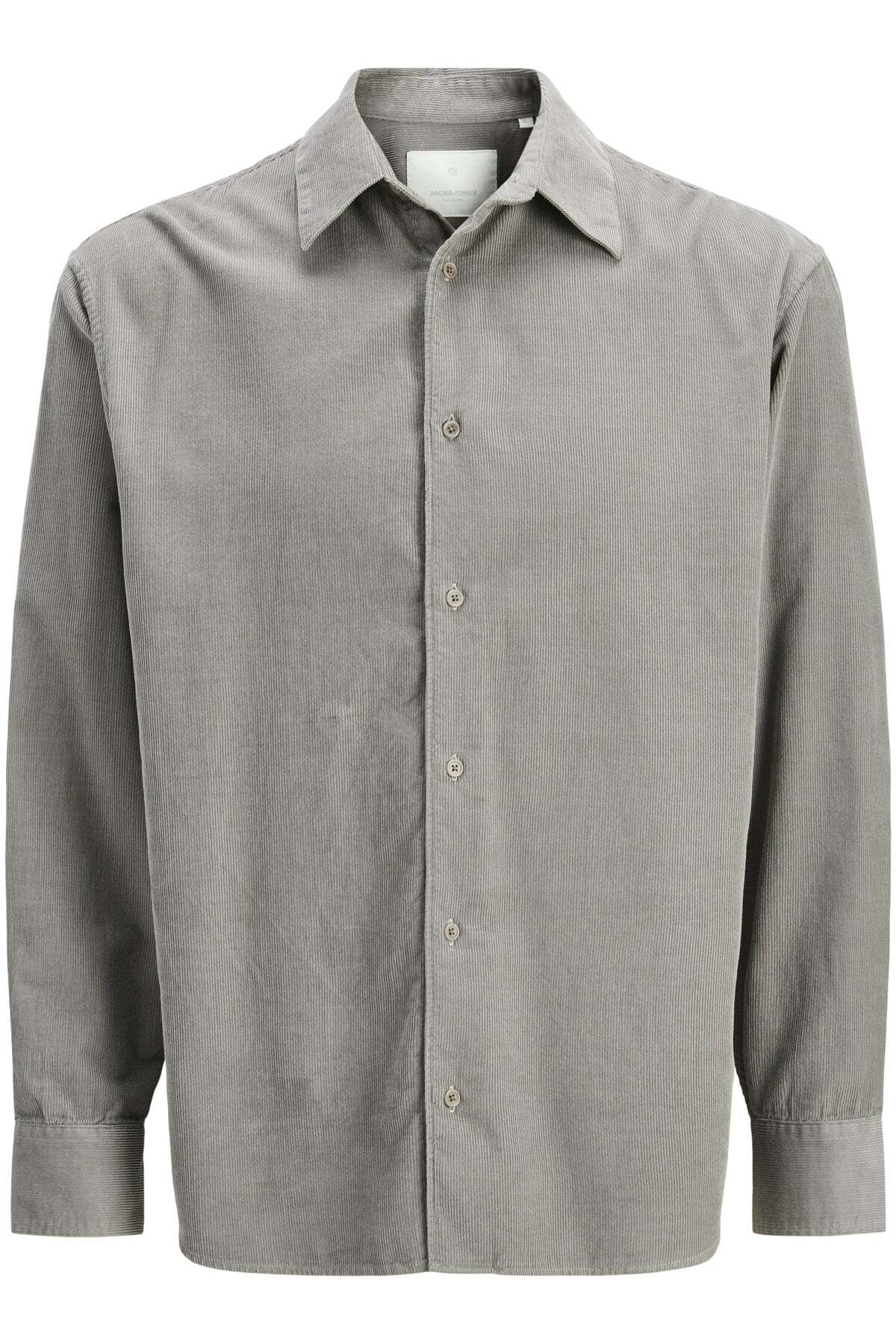 جک اند جونز پیراهن مردانه فلانل خاکستری مدل کد: (12282351Gray Flannel)