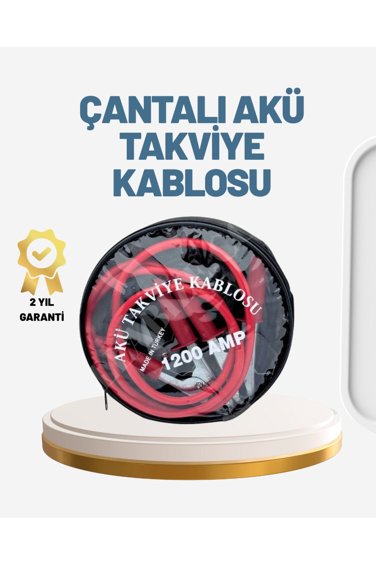 SHNSTORE 1200A Güçlü Akü Takviye Kablosu 2m Büyük Maşalı Acil Yardım