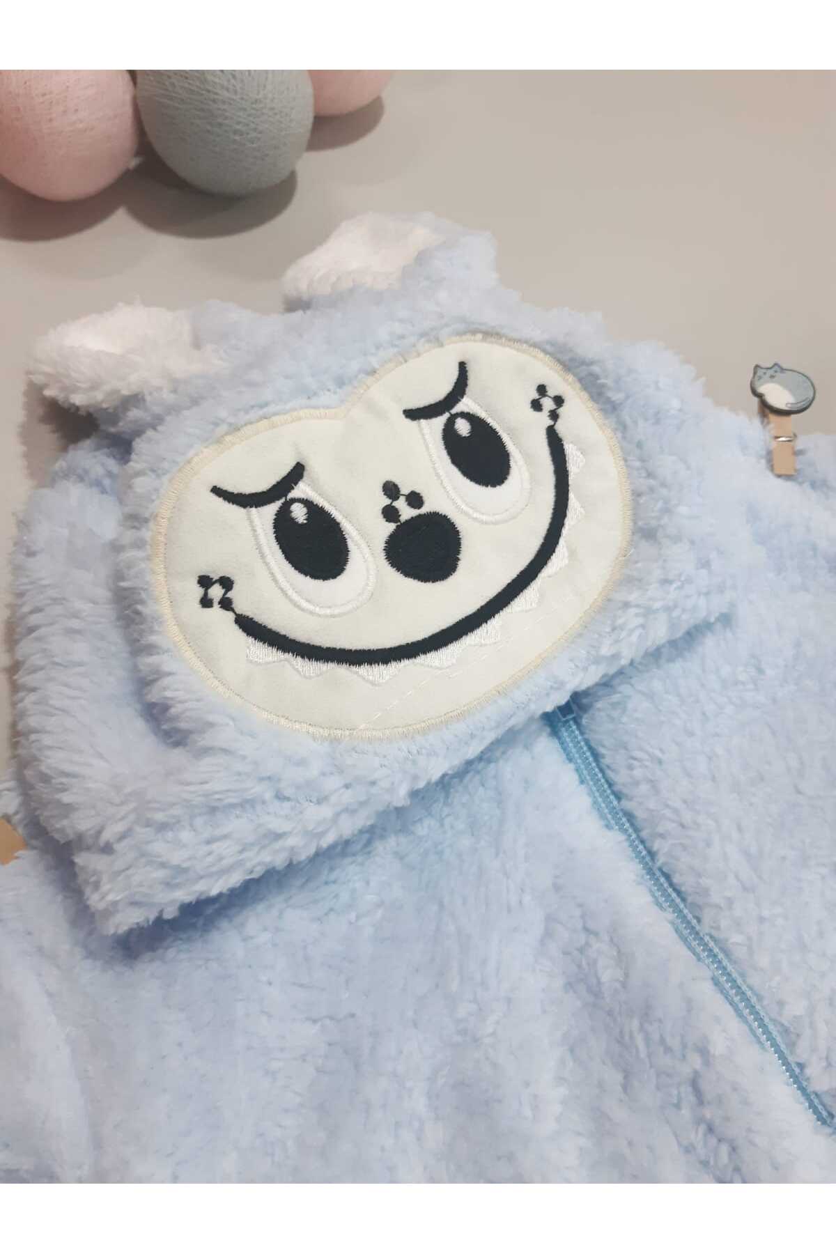 Sönmez Baby KULAKLI SEVİMLİ KÖPEK WELSOFT KIŞLIK FERMUARLI BEBE TULUM fotoğrafı 2 (önizleme)