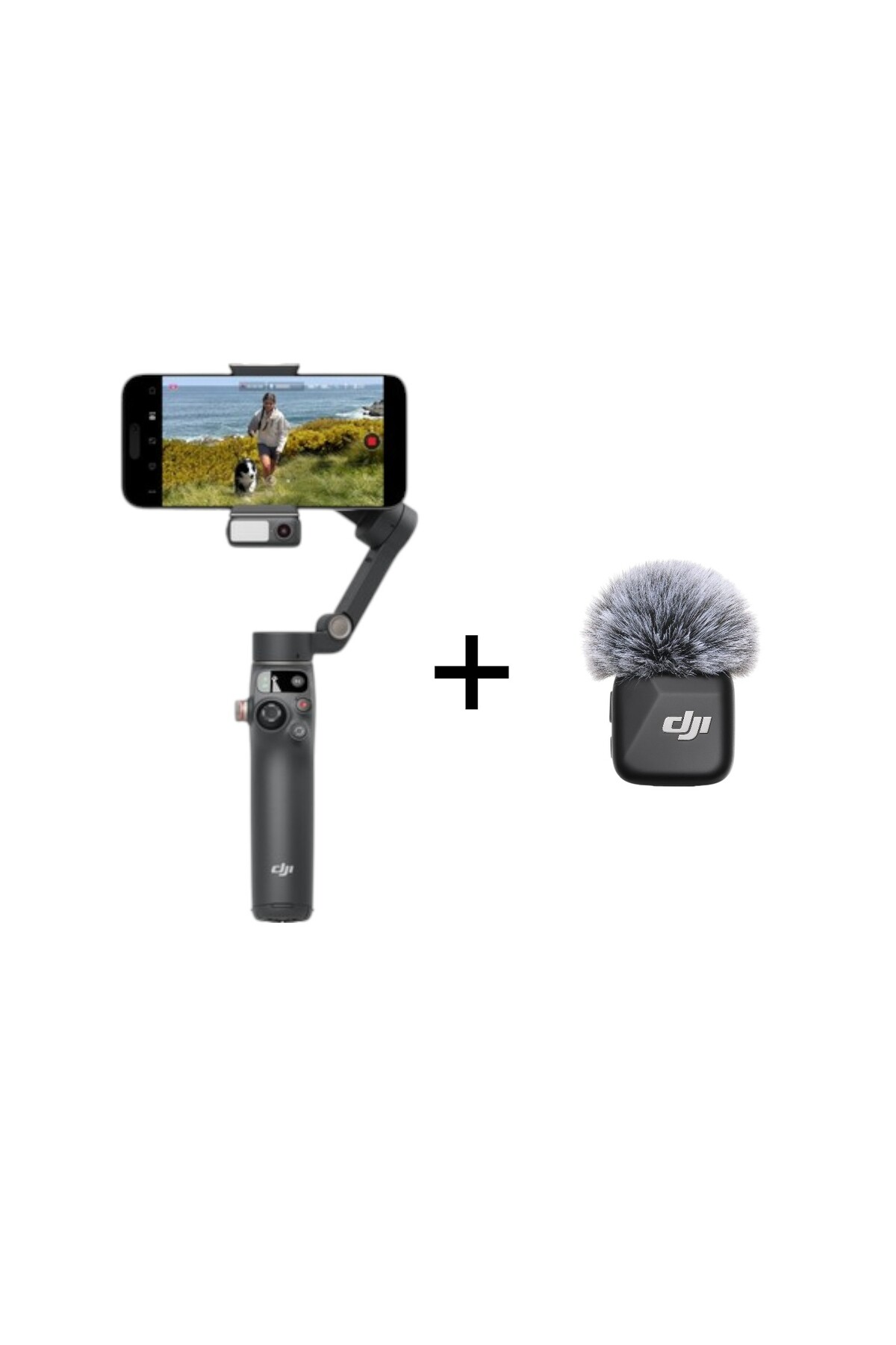 DJI Osmo Mobile 7P + Mic Mini Transmitter - Profesyonel Mobil