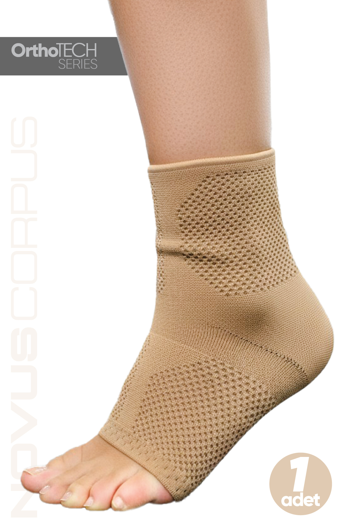 NOVUS CORPUS NO CO Fitness Spor Ayak Bileği Desteği Unisex Ankle Sleeve Antrenman Gym Ortopedik Ayak Bilekliği - 1 ADET