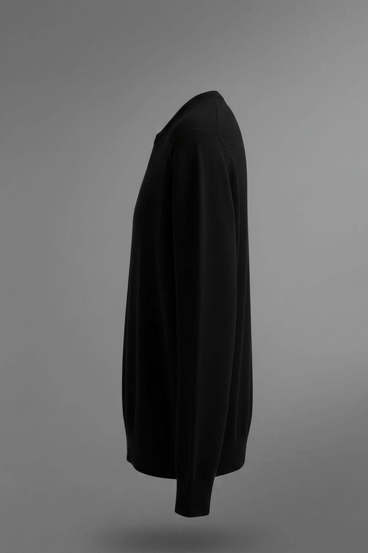 COMBİNE MİCHAİL  Erkek Rahat Kalın Premium Siyah Triko Kazak - Görsel 3