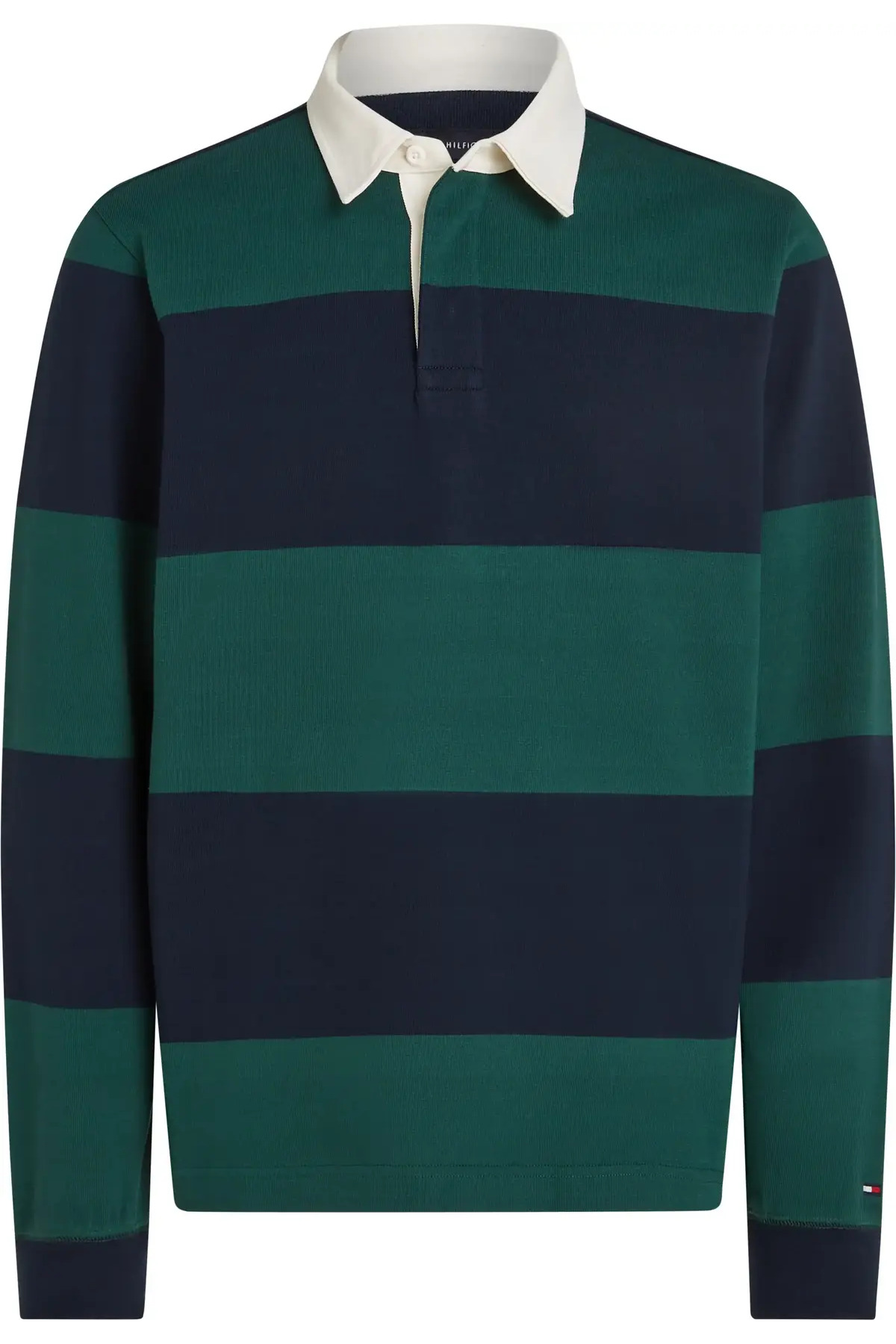 تامی هیلفیگر سویشرت پولو مردانه سبز رنگ GIFTING RUGBY