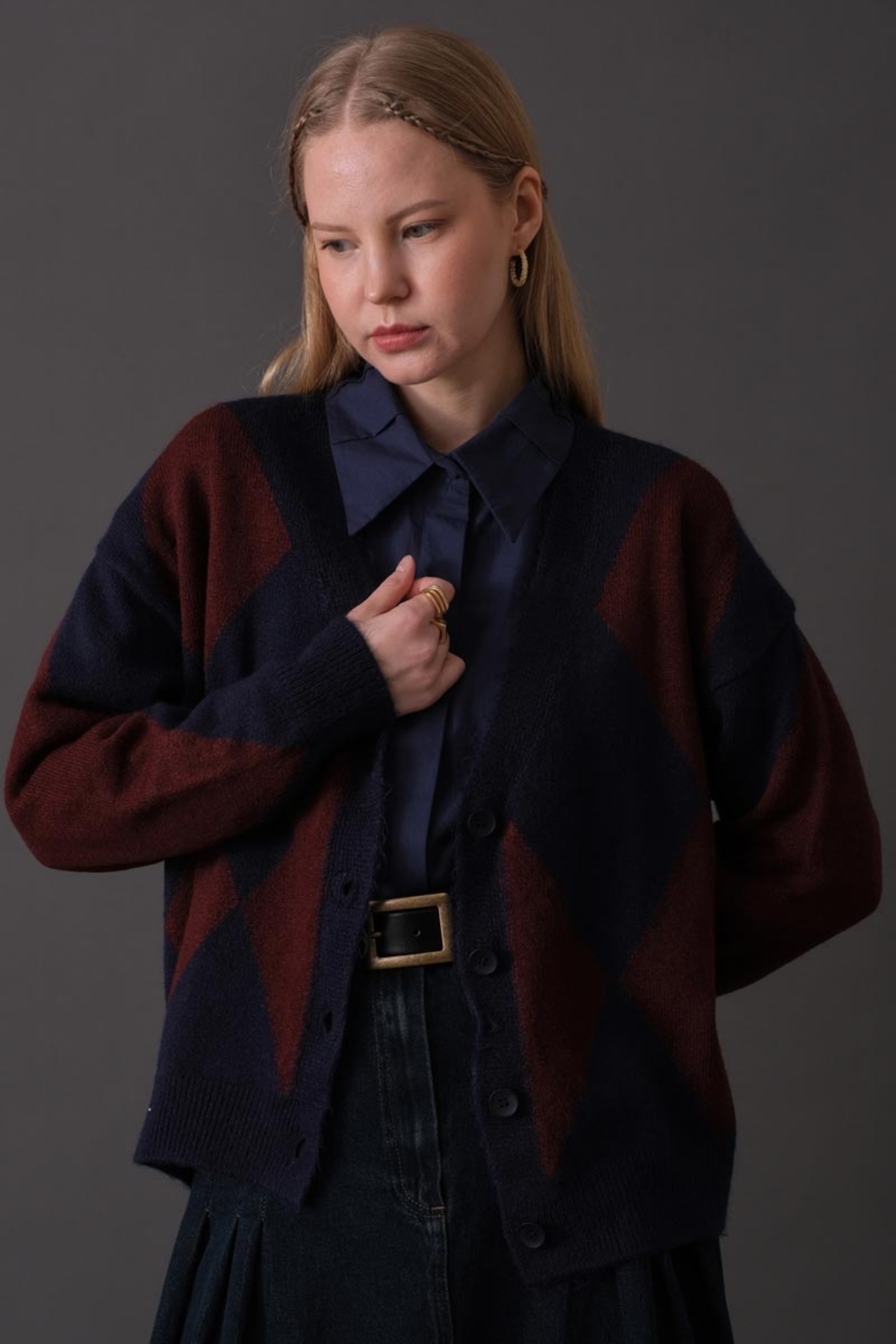 ZÜLAYS Baklava Desenli Hırka Lacivert - Fiyatı, Yorumları