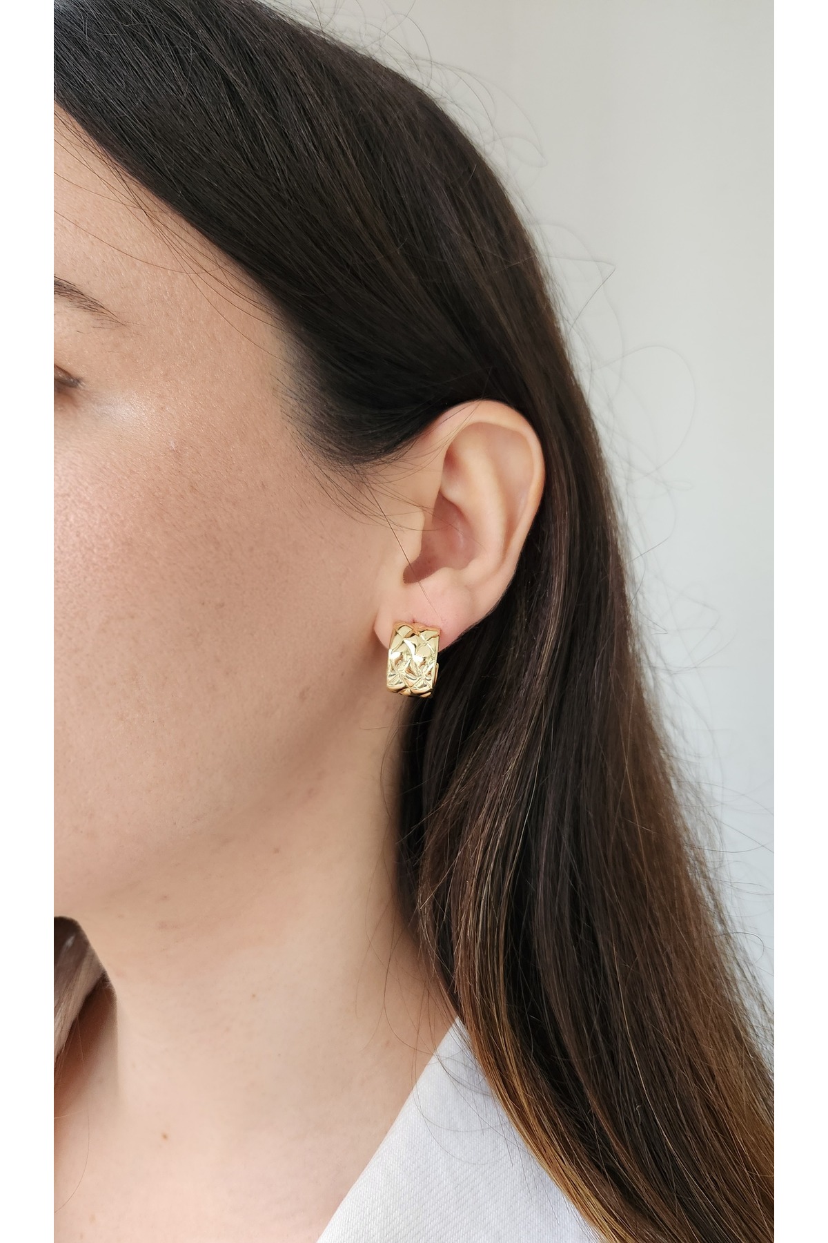 14K GOLD RENK XUPİNG KARARMAZ KÜPE